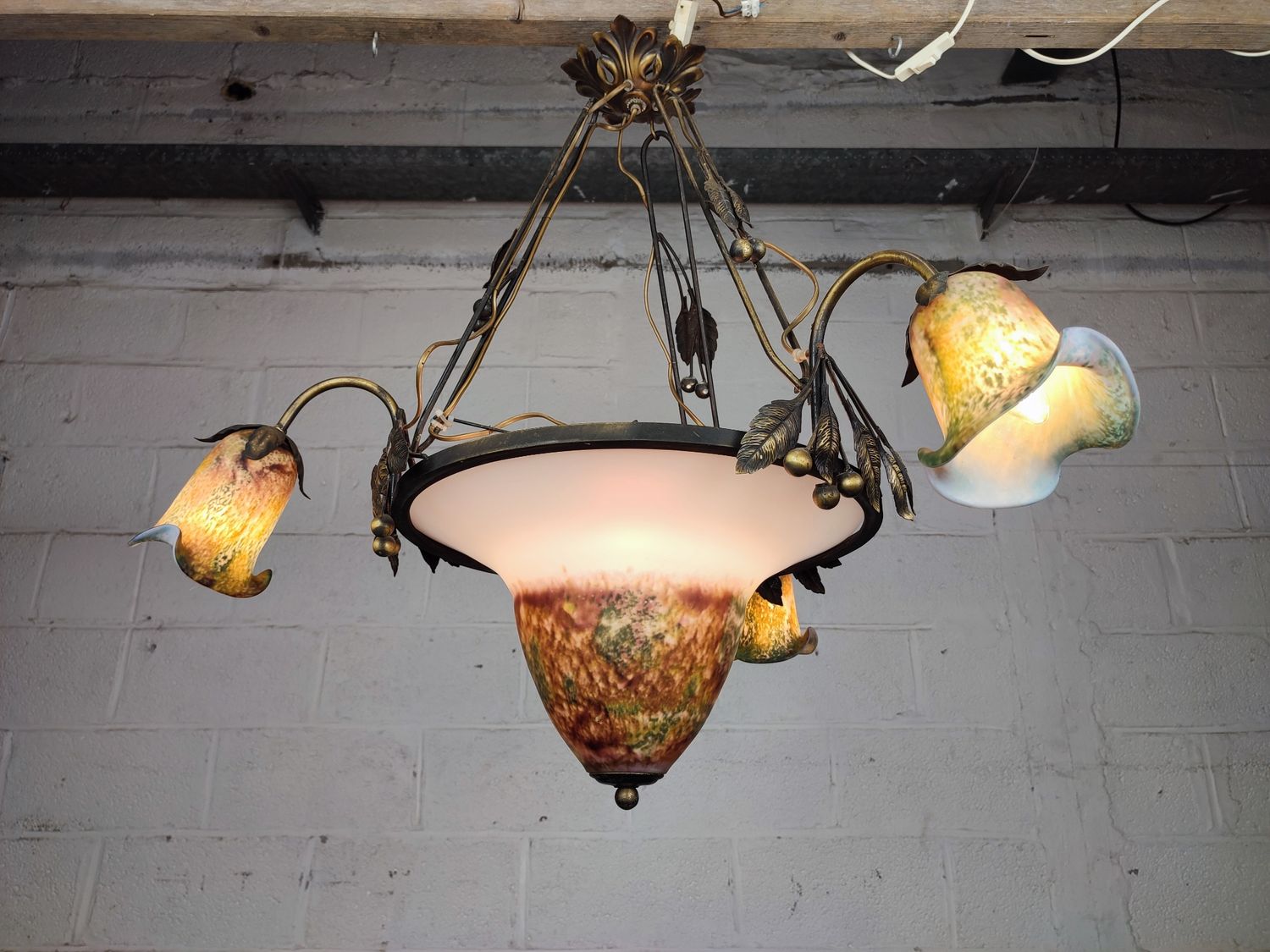 Tief glasspaste chandelier