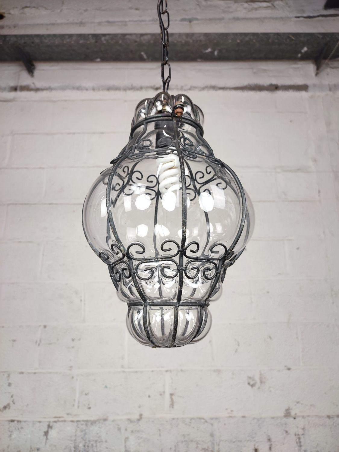 Venetian glass pendant lamp