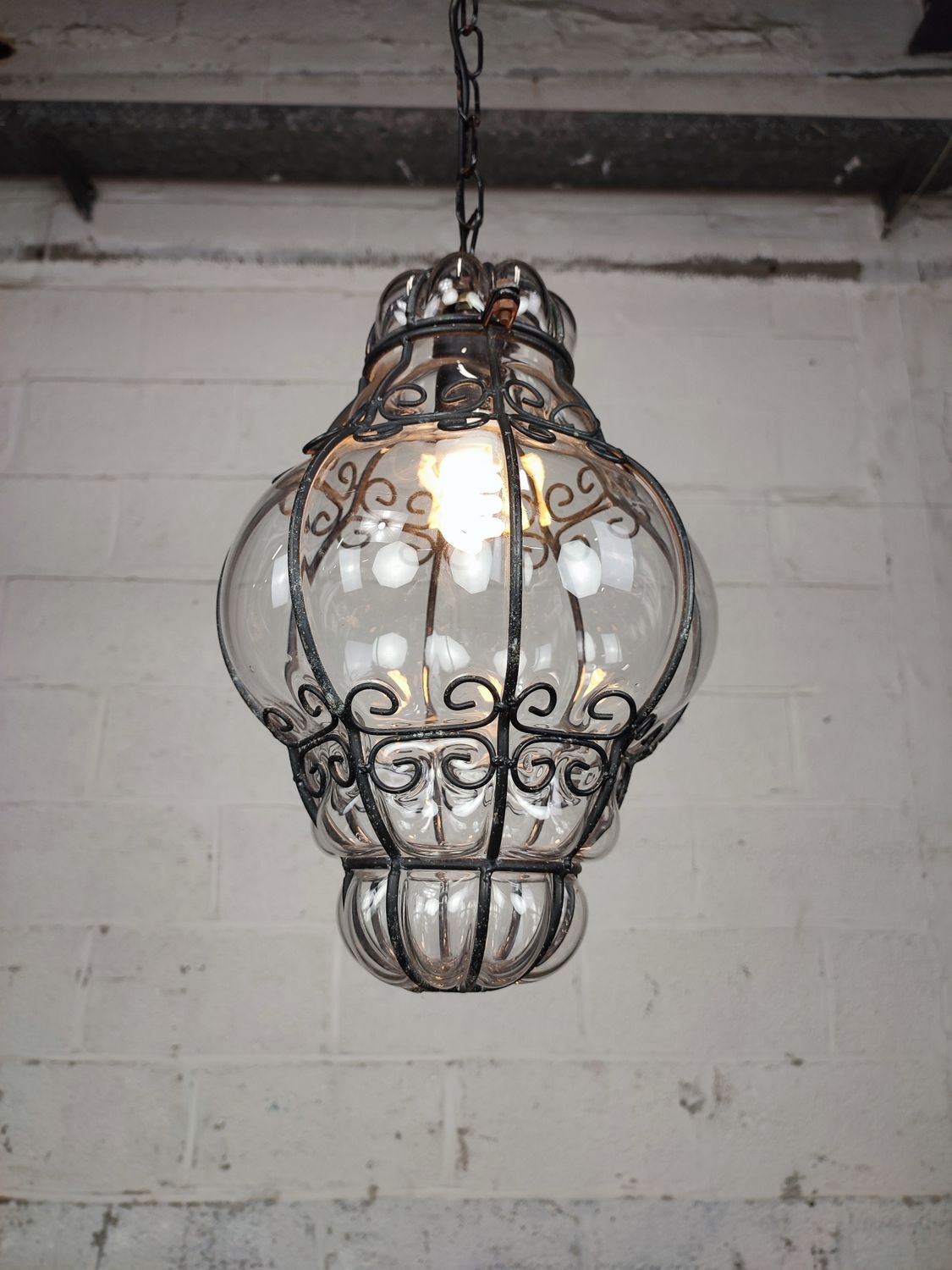 Venetian glass pendant lamp