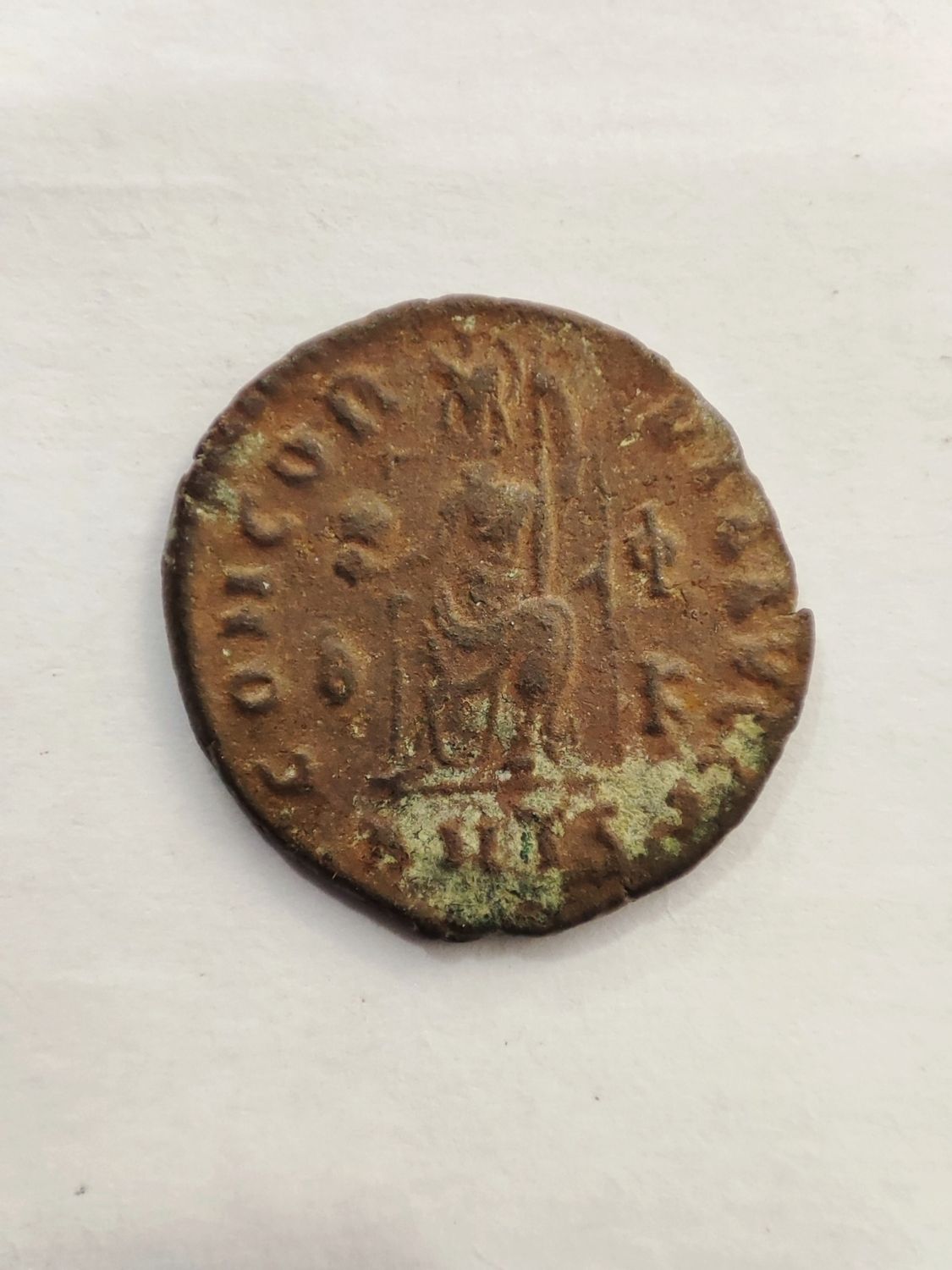 Romeinse munt Velentinian II 375 - 392 N.C.