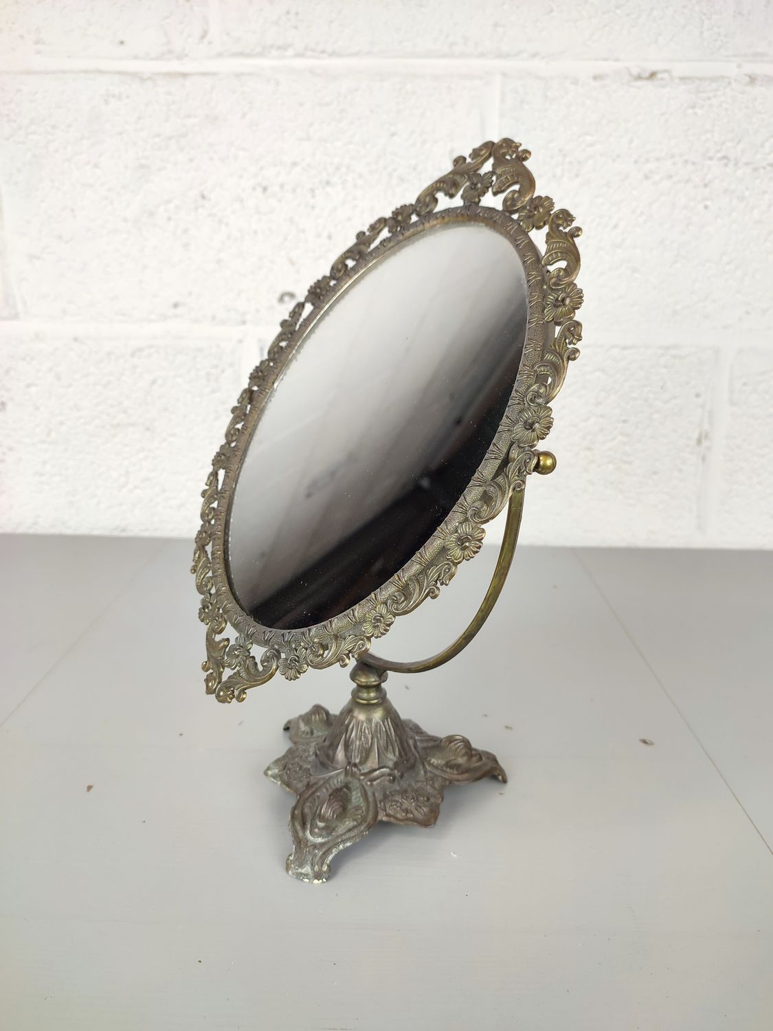Old table mirror