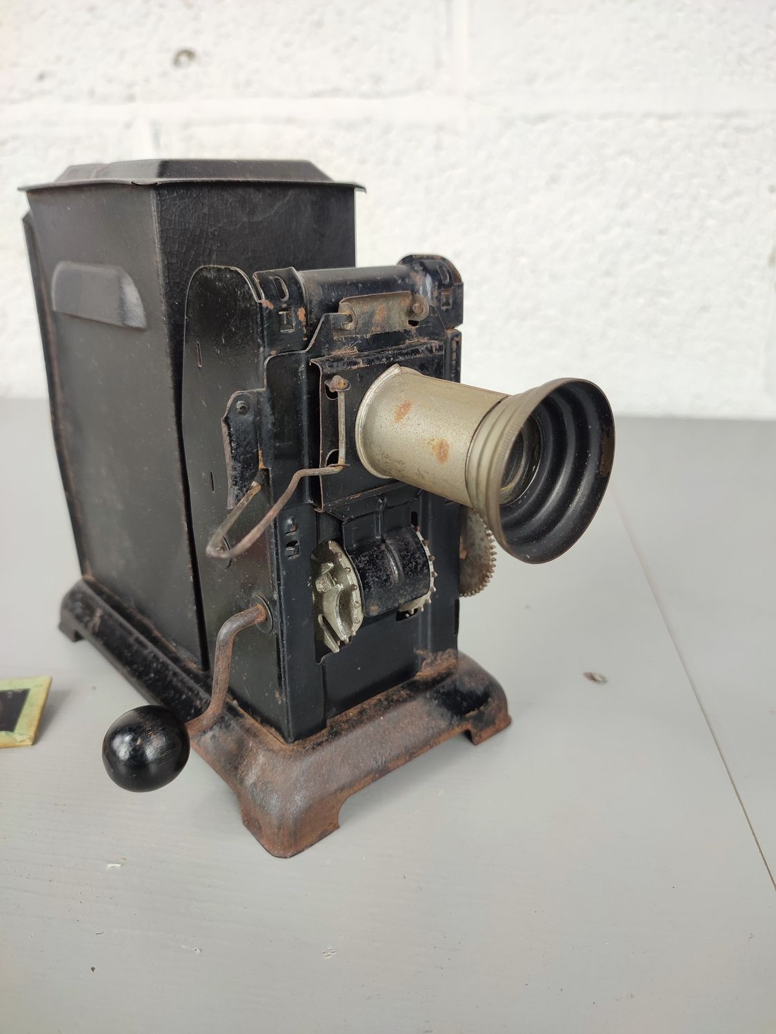 Small old magic lantern / projector