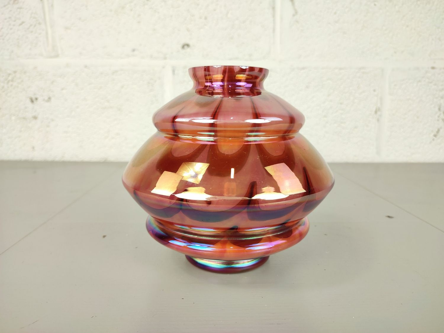 Antique iridescent Ernst Steinwald vase