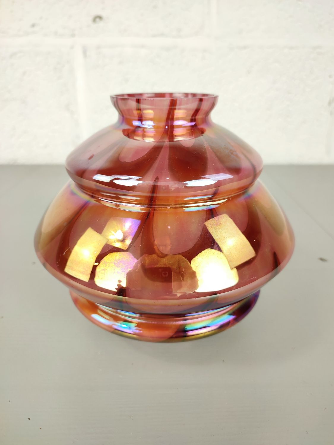 Antique iridescent Ernst Steinwald vase