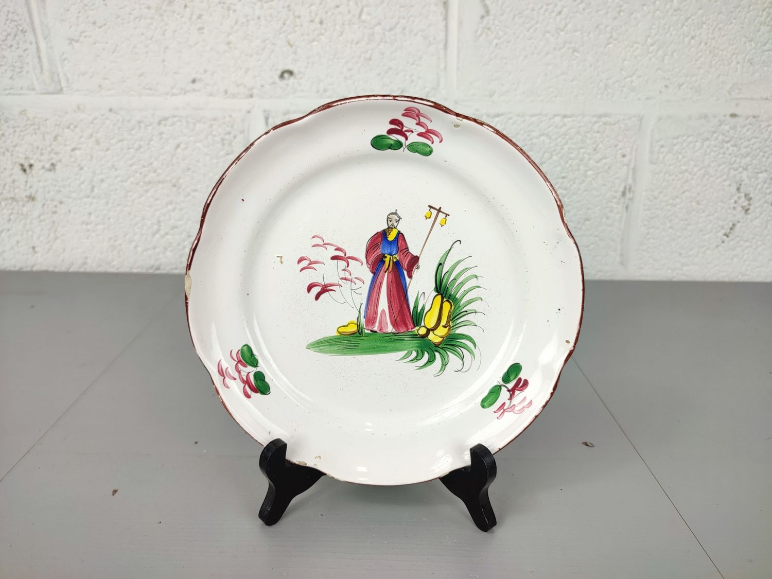 Antique plate Les Islettes Strasbourg 1st half 19th century