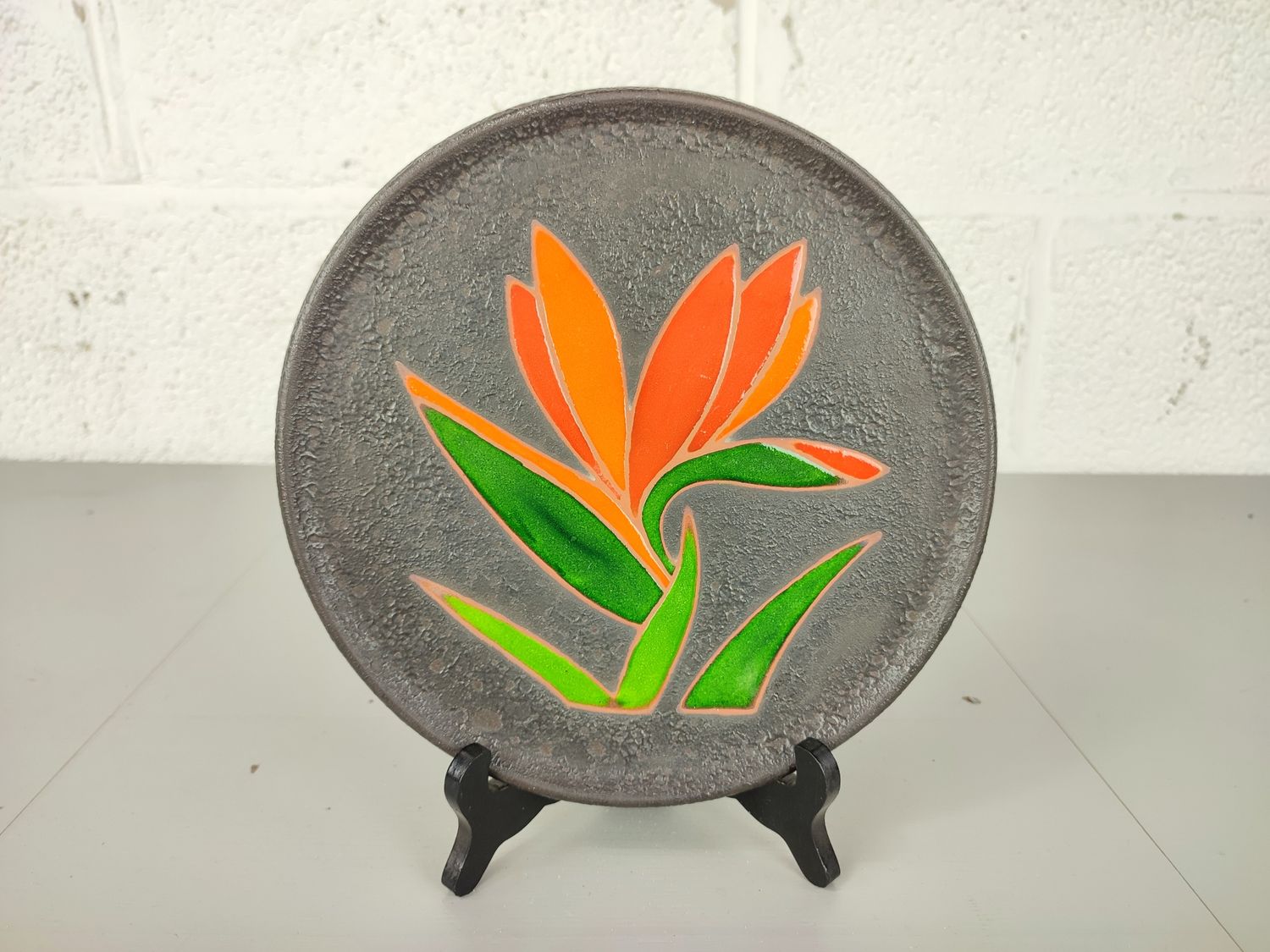 Vintage ceramic wall plate