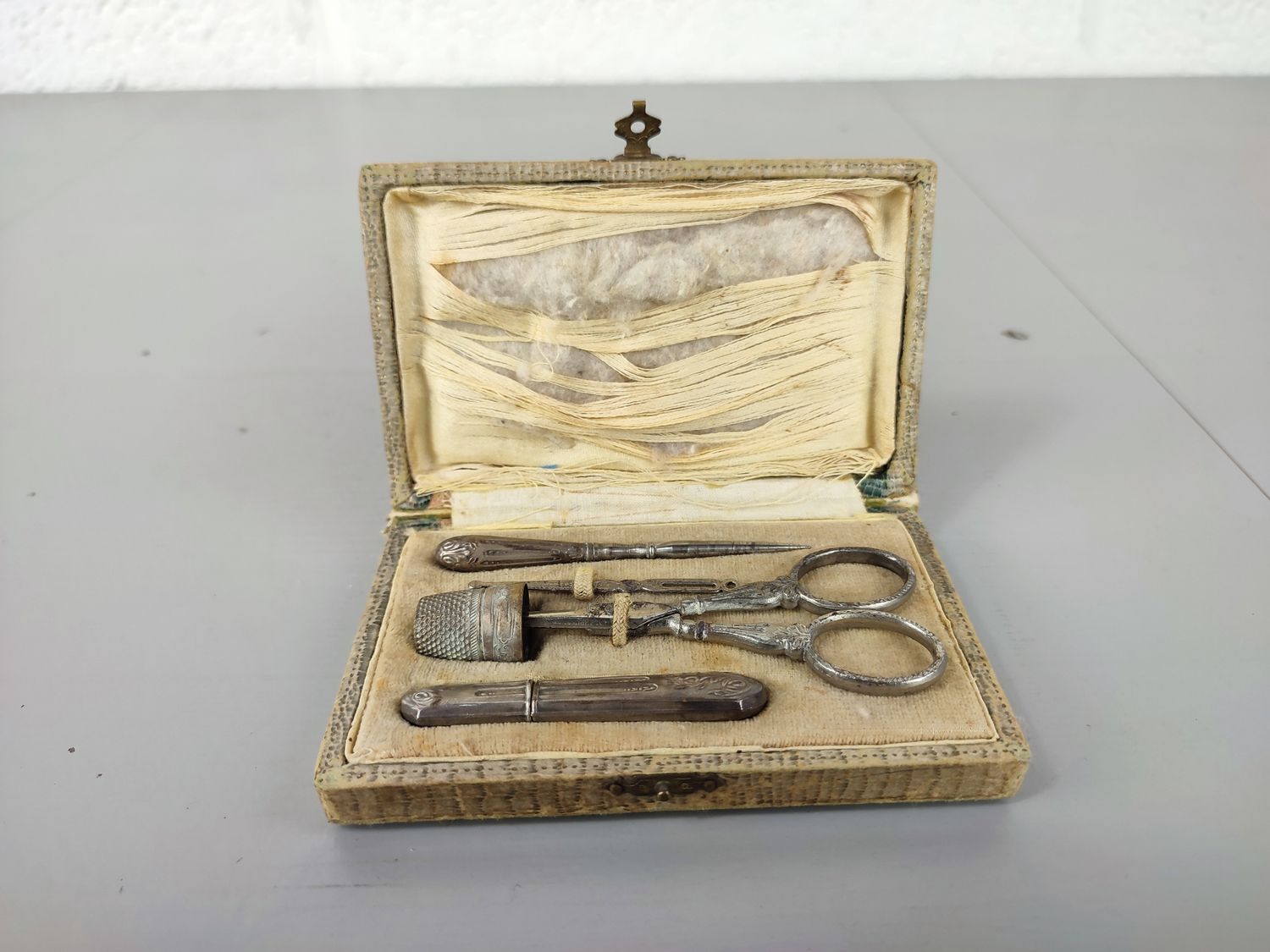 Antique sewing kit