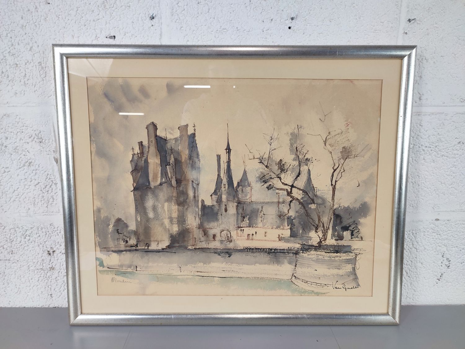 José van Gucht - watercolour - Moulin