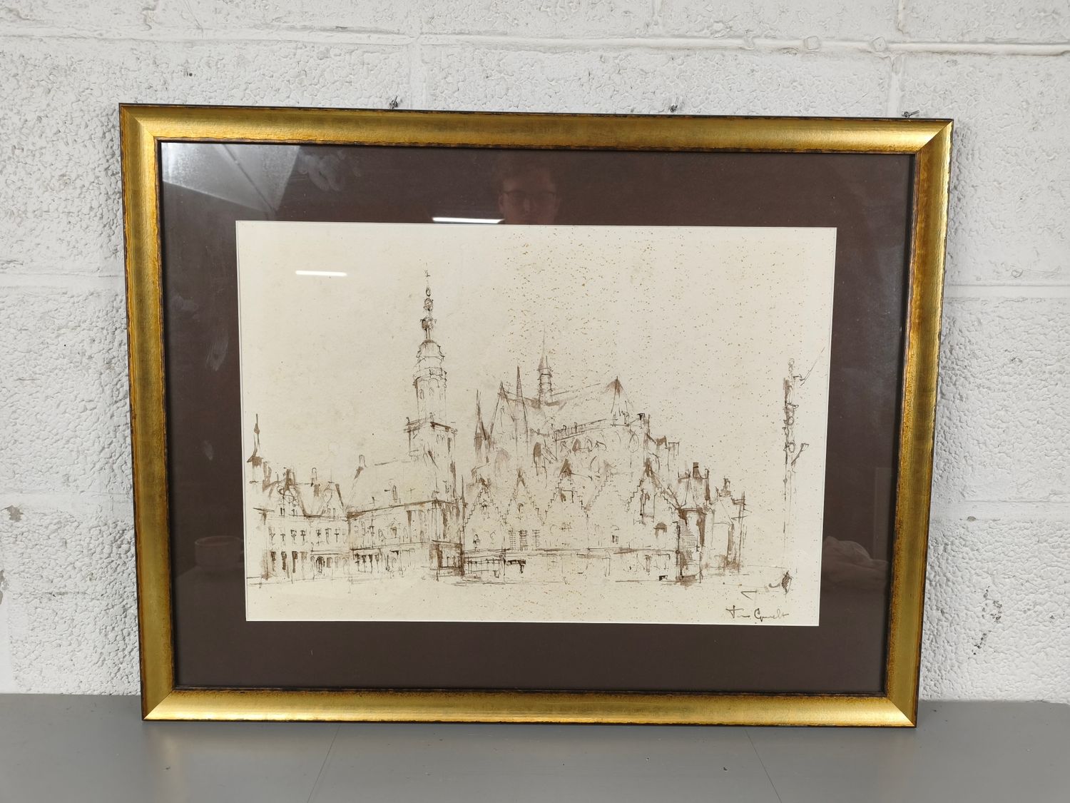 José van Gucht - watercolour - Veurne