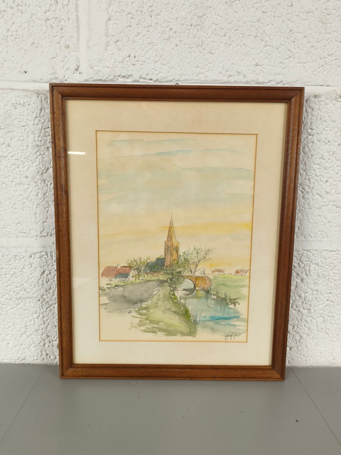 Georges Tahon - Watercolor - Oeren