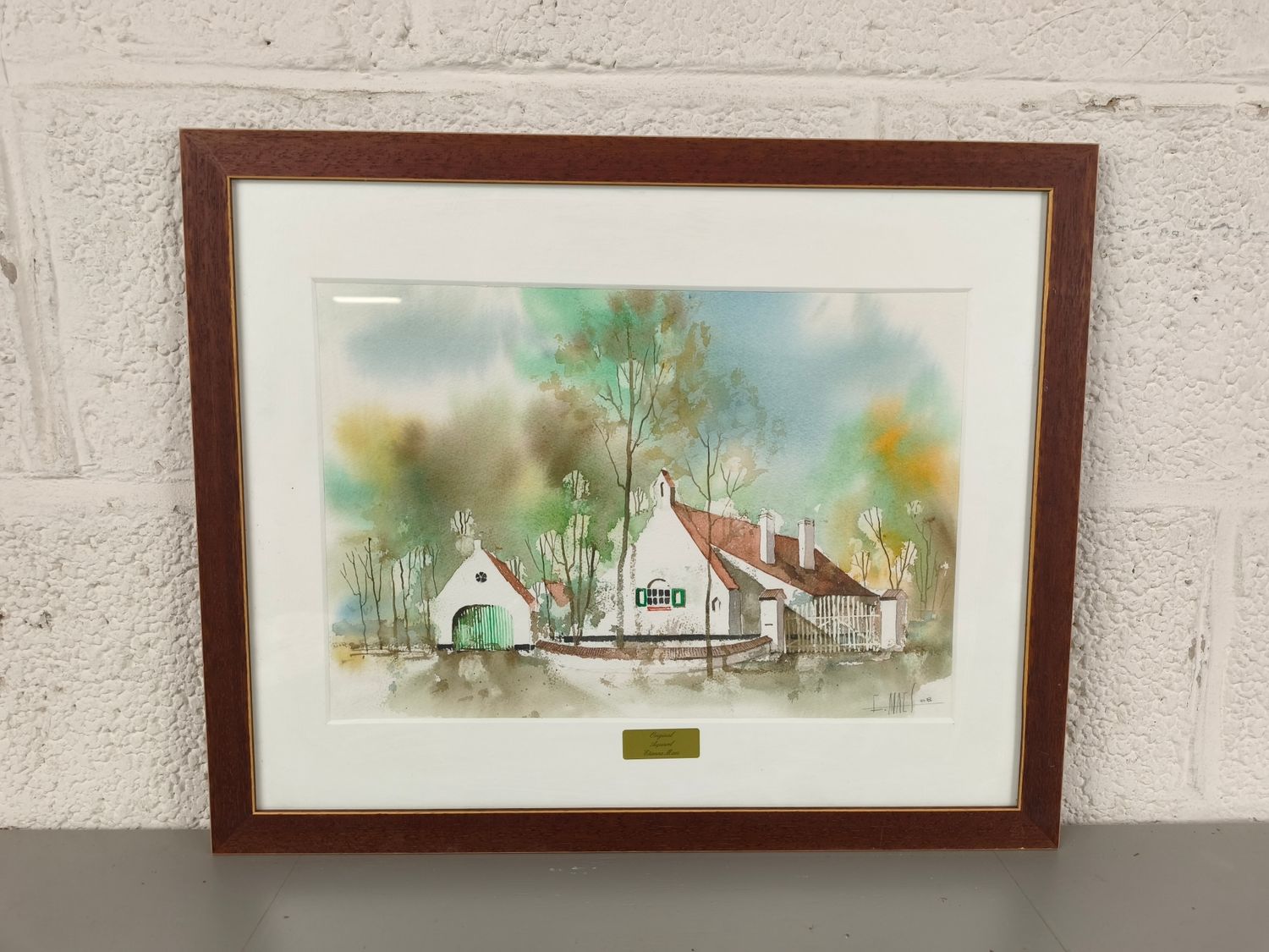 Etienne Maes - Aquarel - fishermans cottage