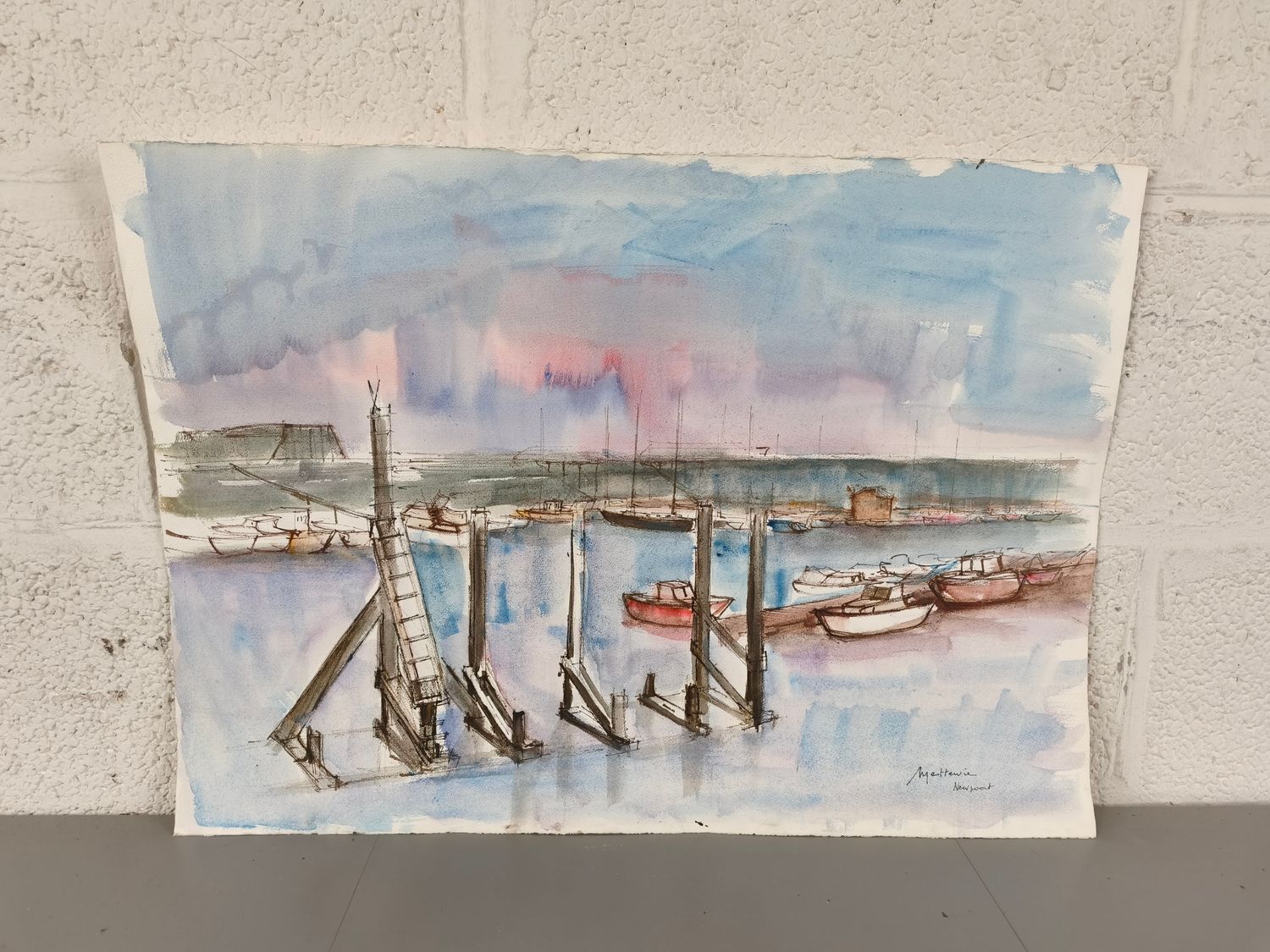 Michel Mettewie - watercolor - Newport