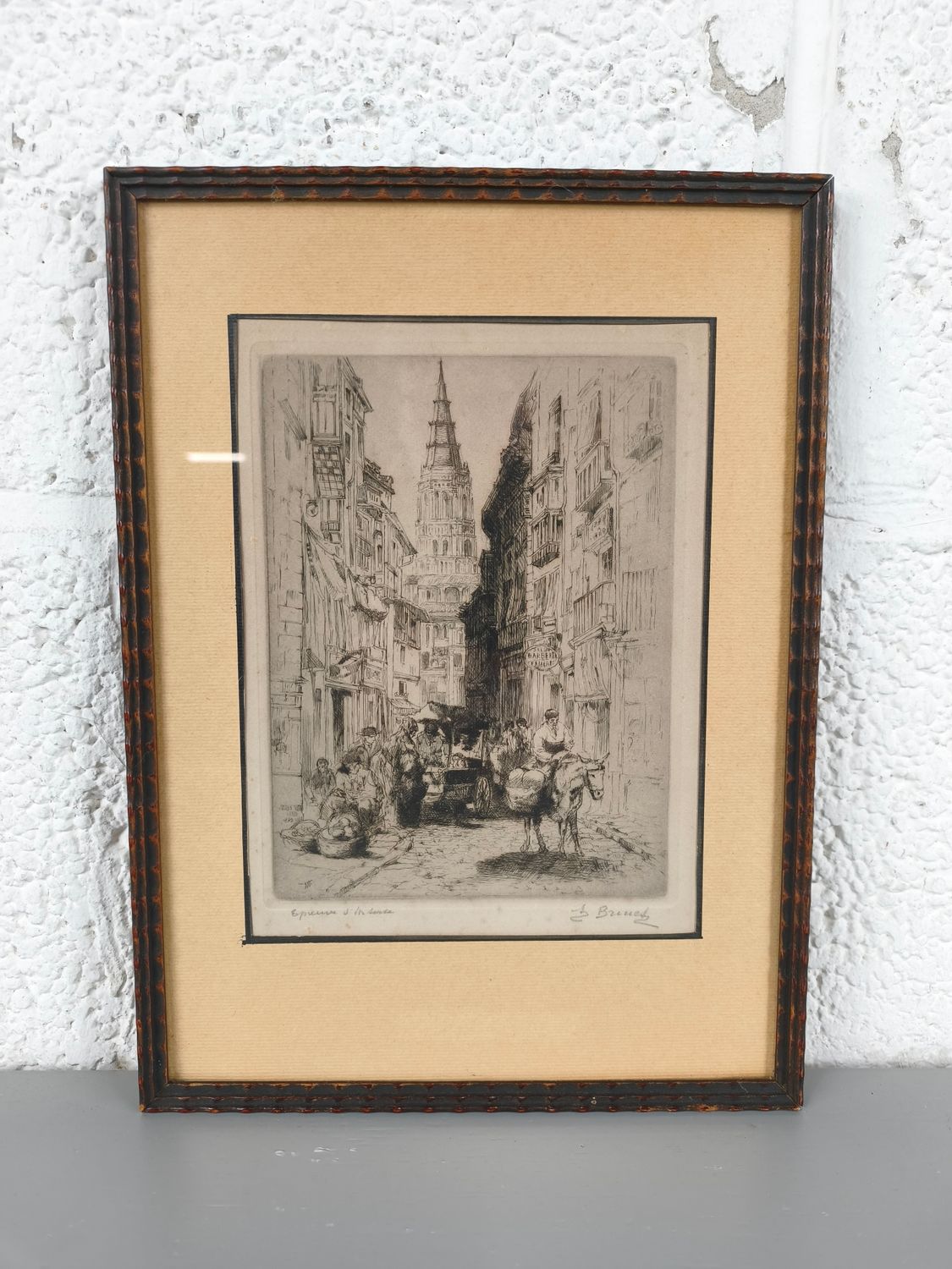 Auguste Brouet - Etching - Epreuve d'artiste
