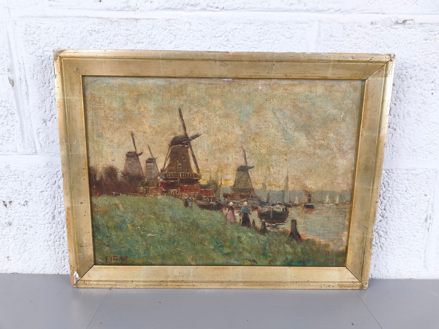 H. Van Hol - landscape - to be restored