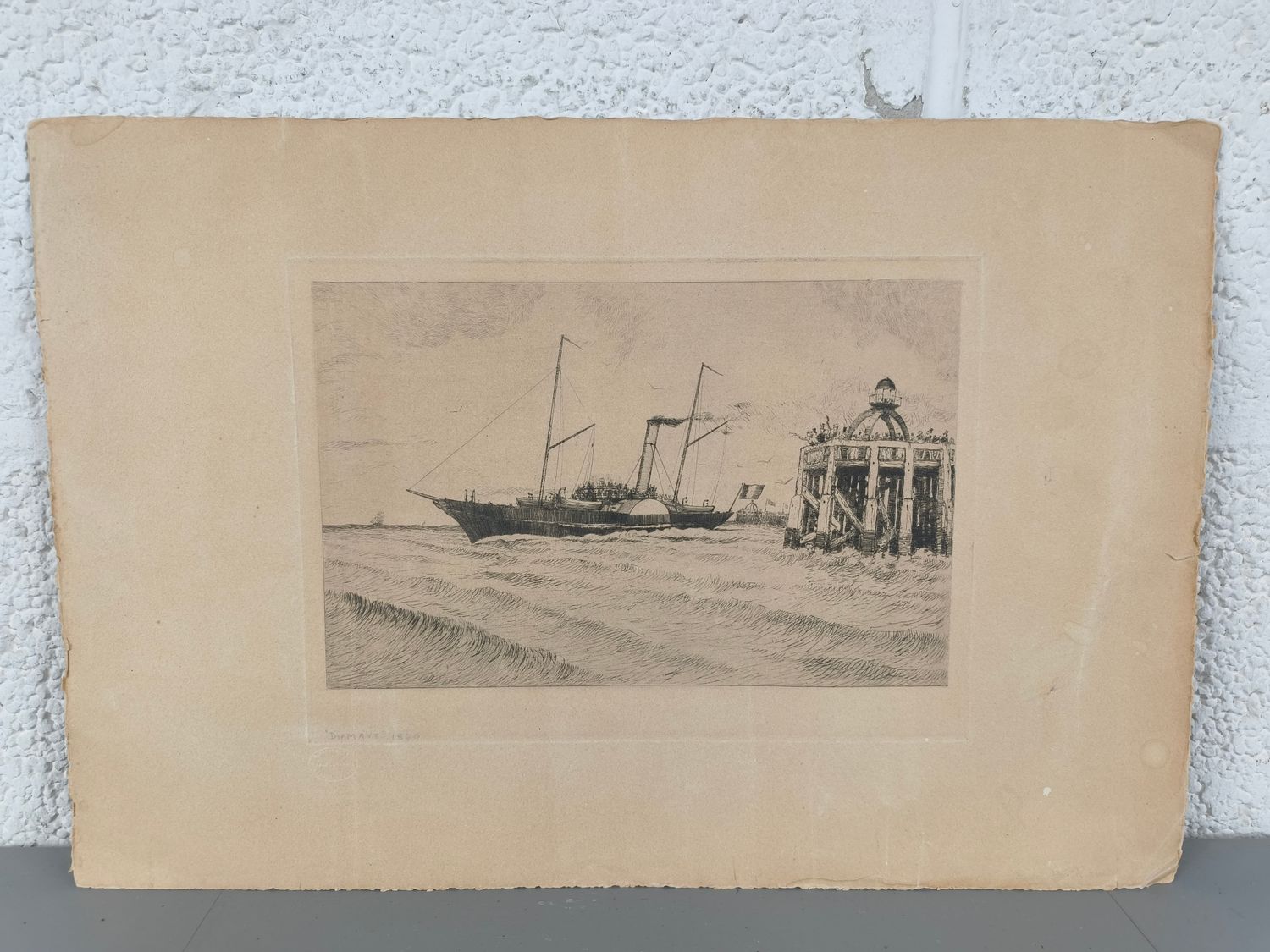 René De Pauw - Etching - The Diamant 1846