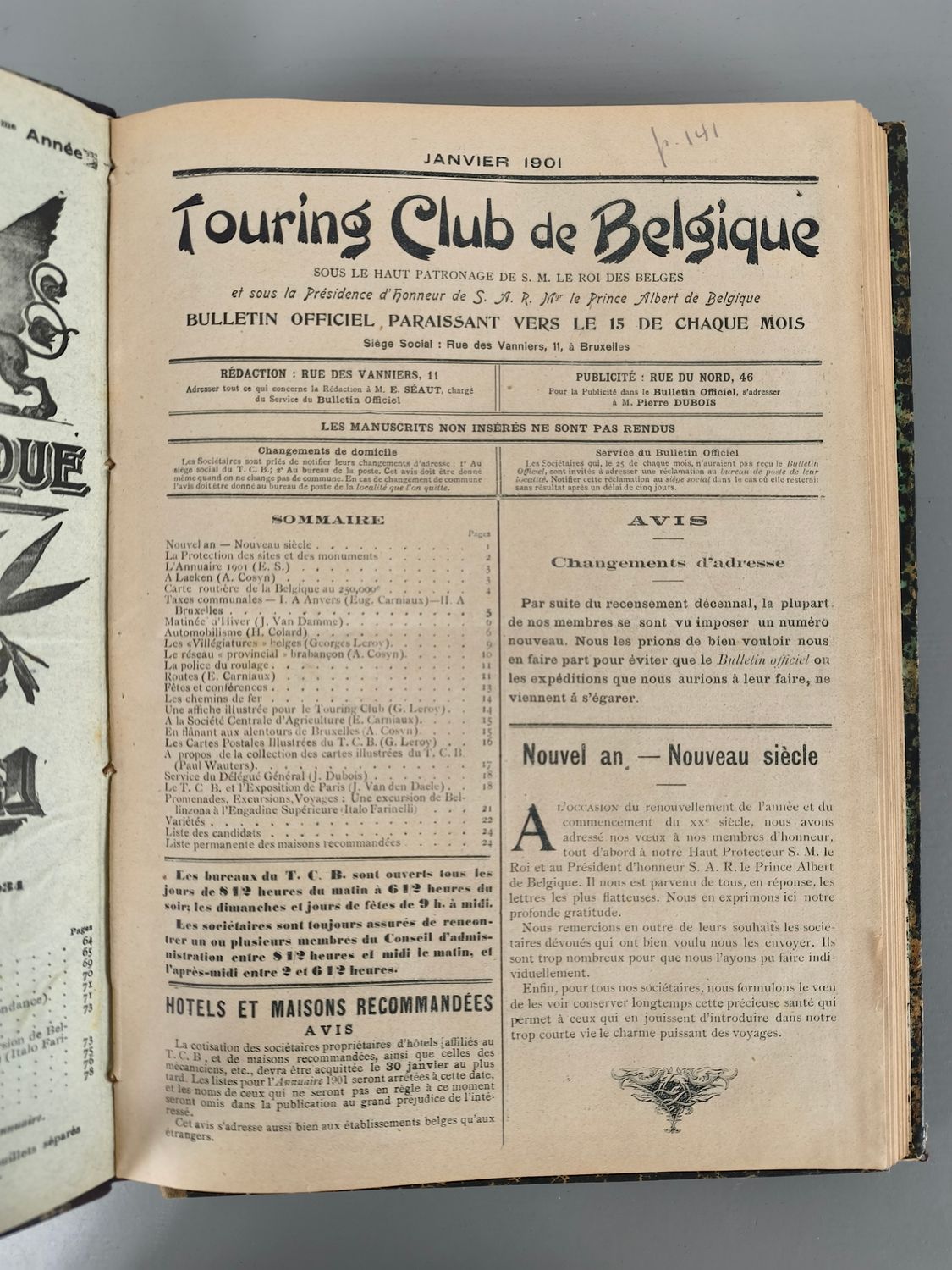 Boek - Touring club de Belgique - 1901