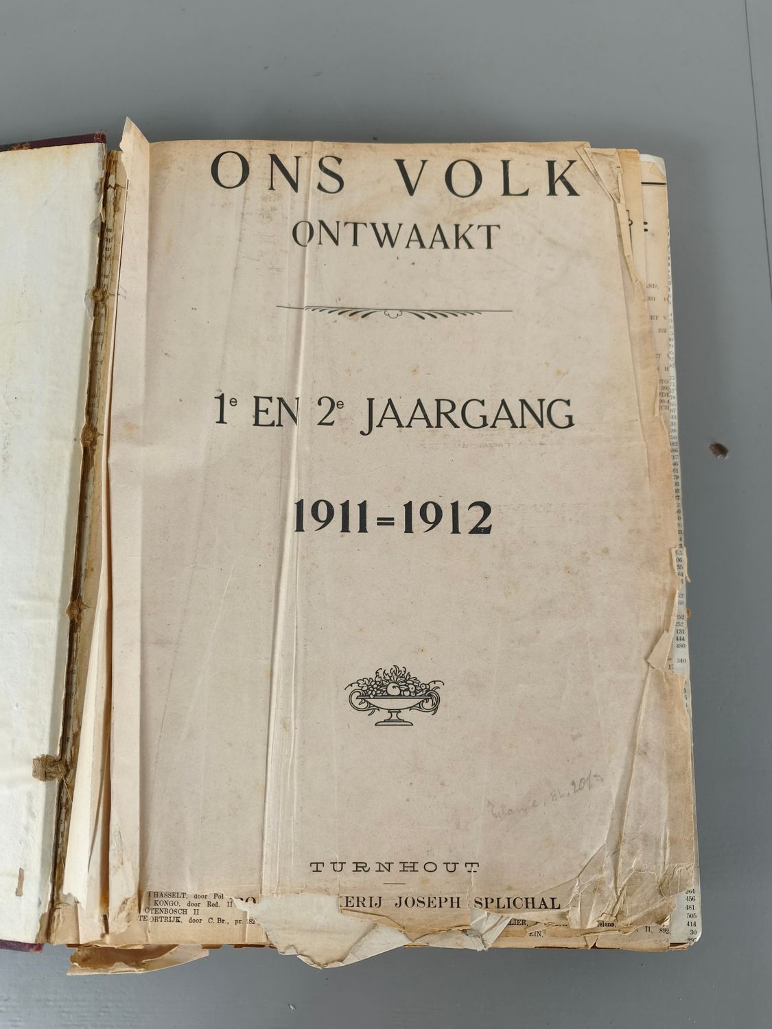 Boek - Ons volk ontwaakt - 1911-1912