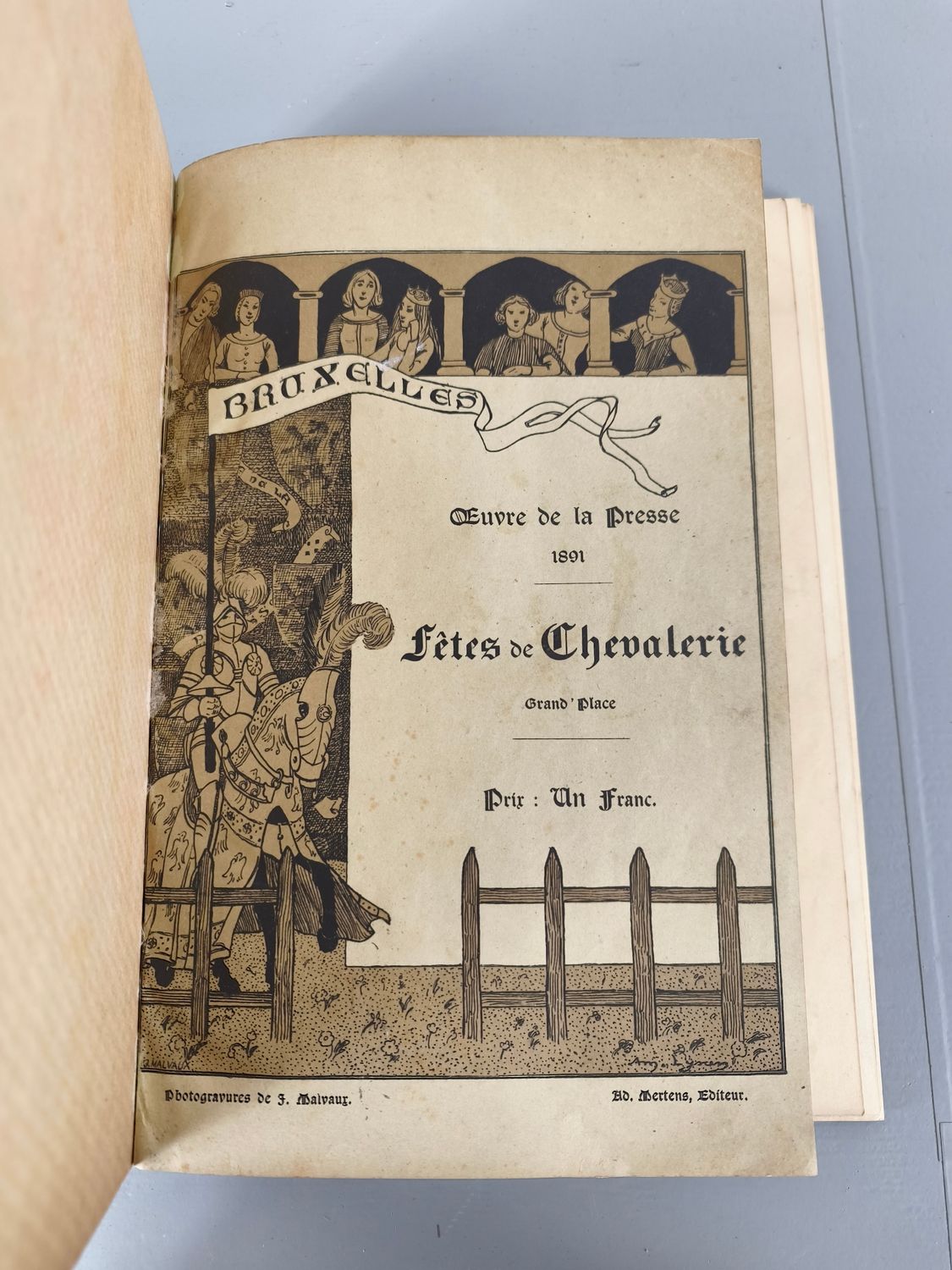 Oeuvre de la presse - fêtes de chevalerie - 1891
