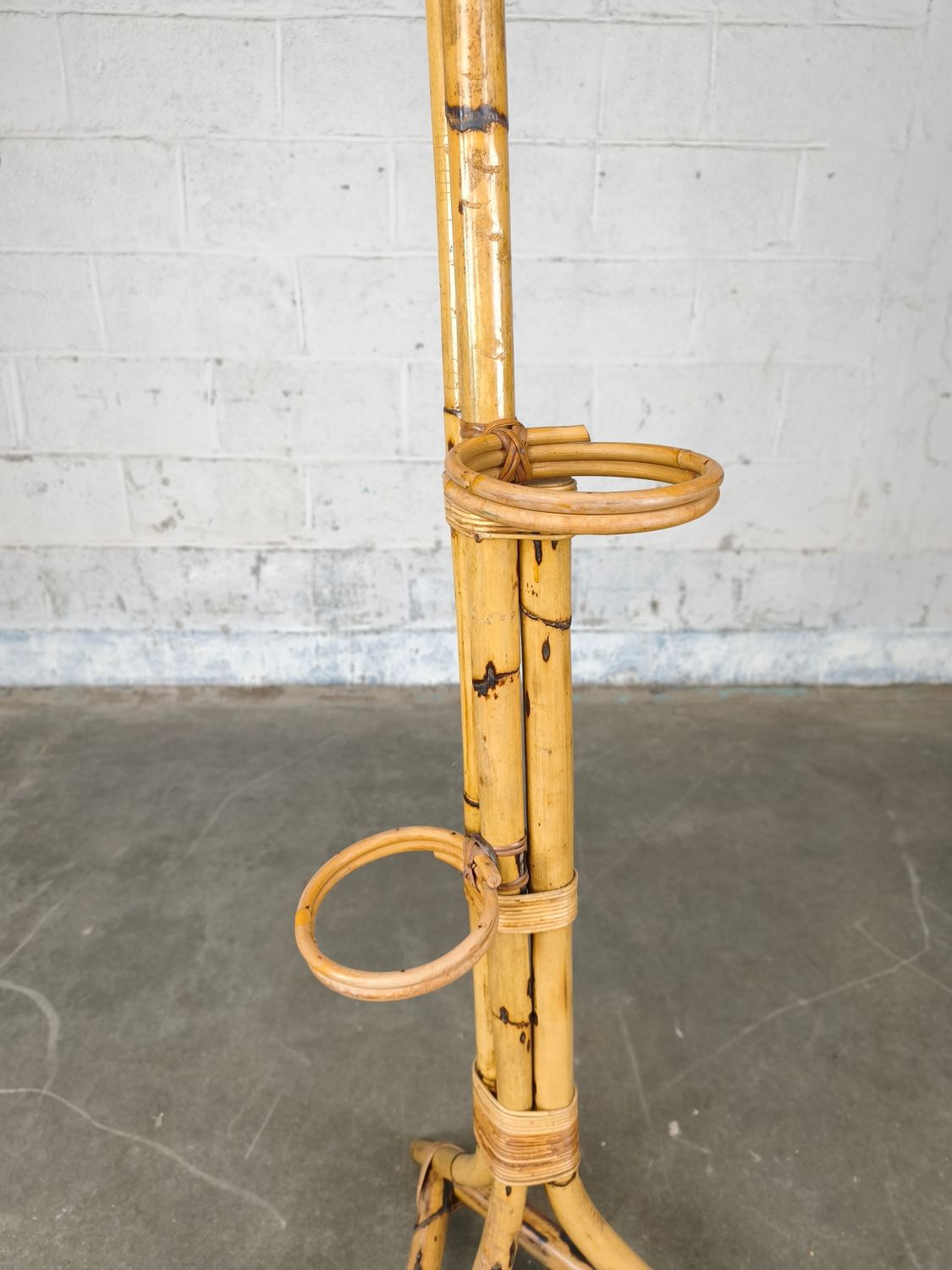 Vintage bamboo plant stand