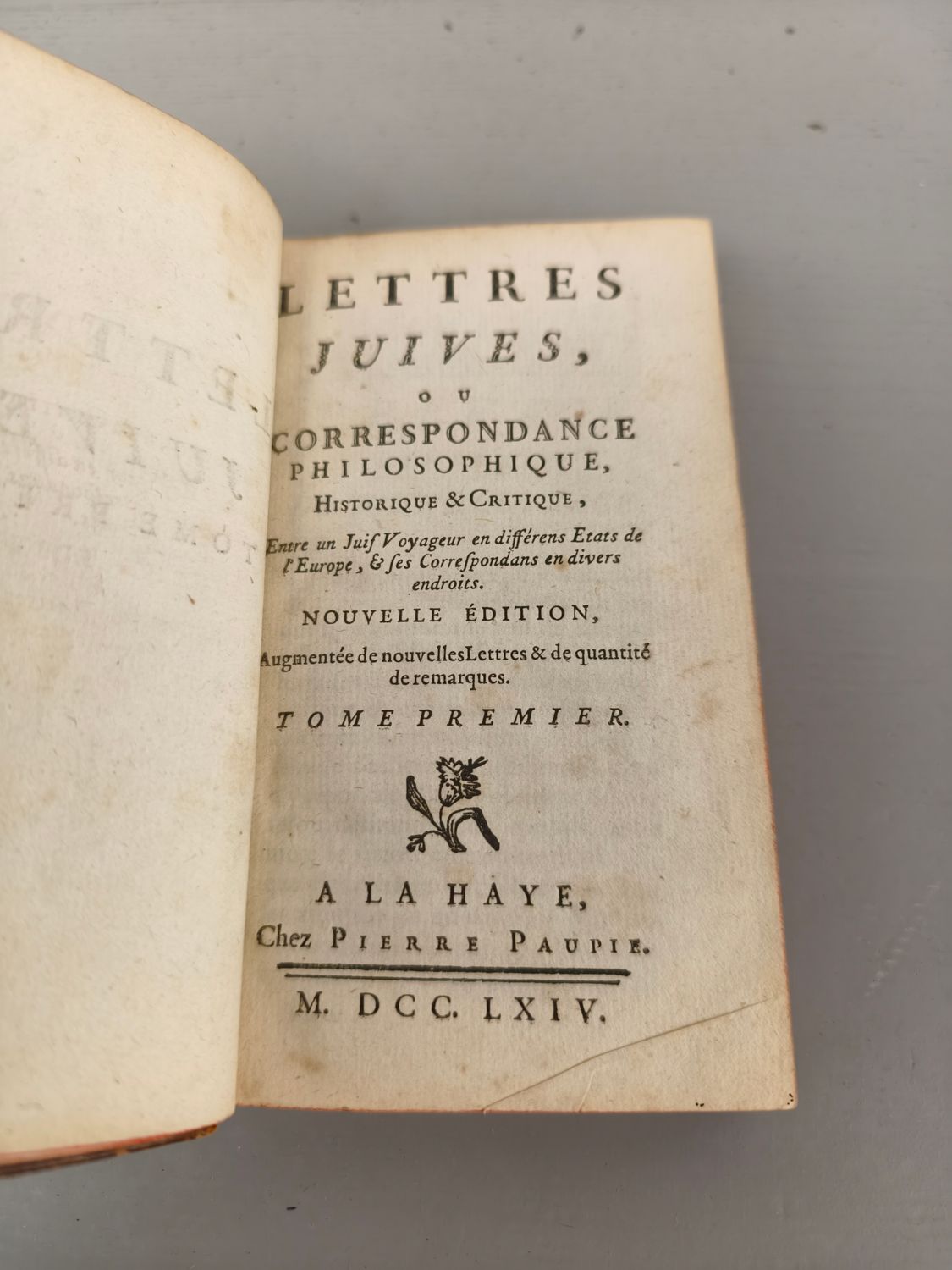 Boek - Lettres juives ou correspondance philosophique - 1764