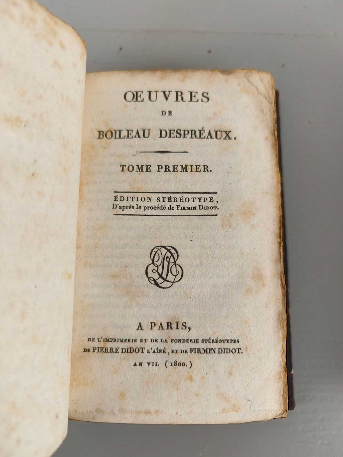 2x boek - Oeuvres de Boileau Despréaux - 1800