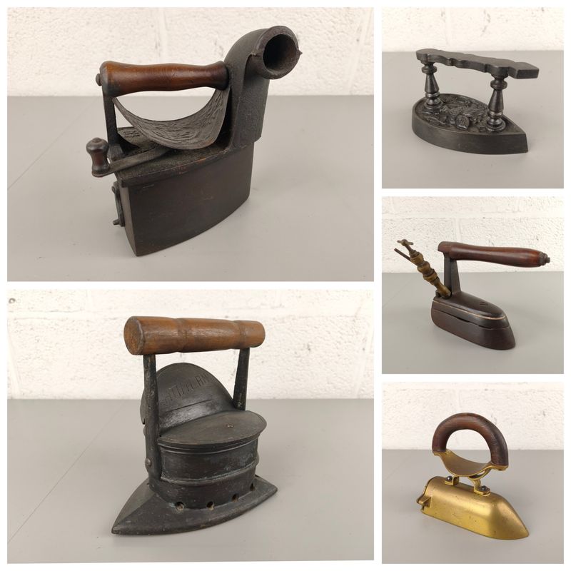 Antique ironing irons