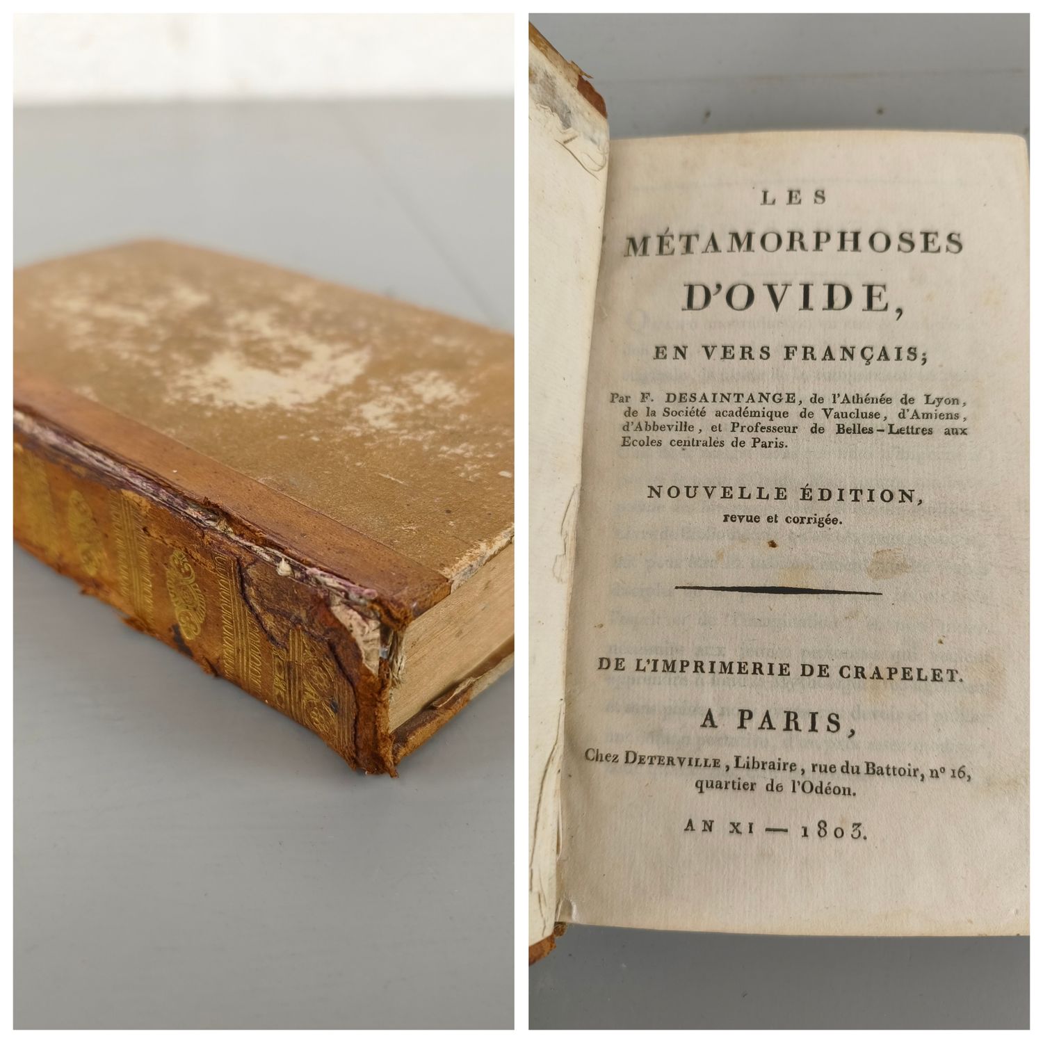 Boek - Les métamorphoses d'ovide - 1803