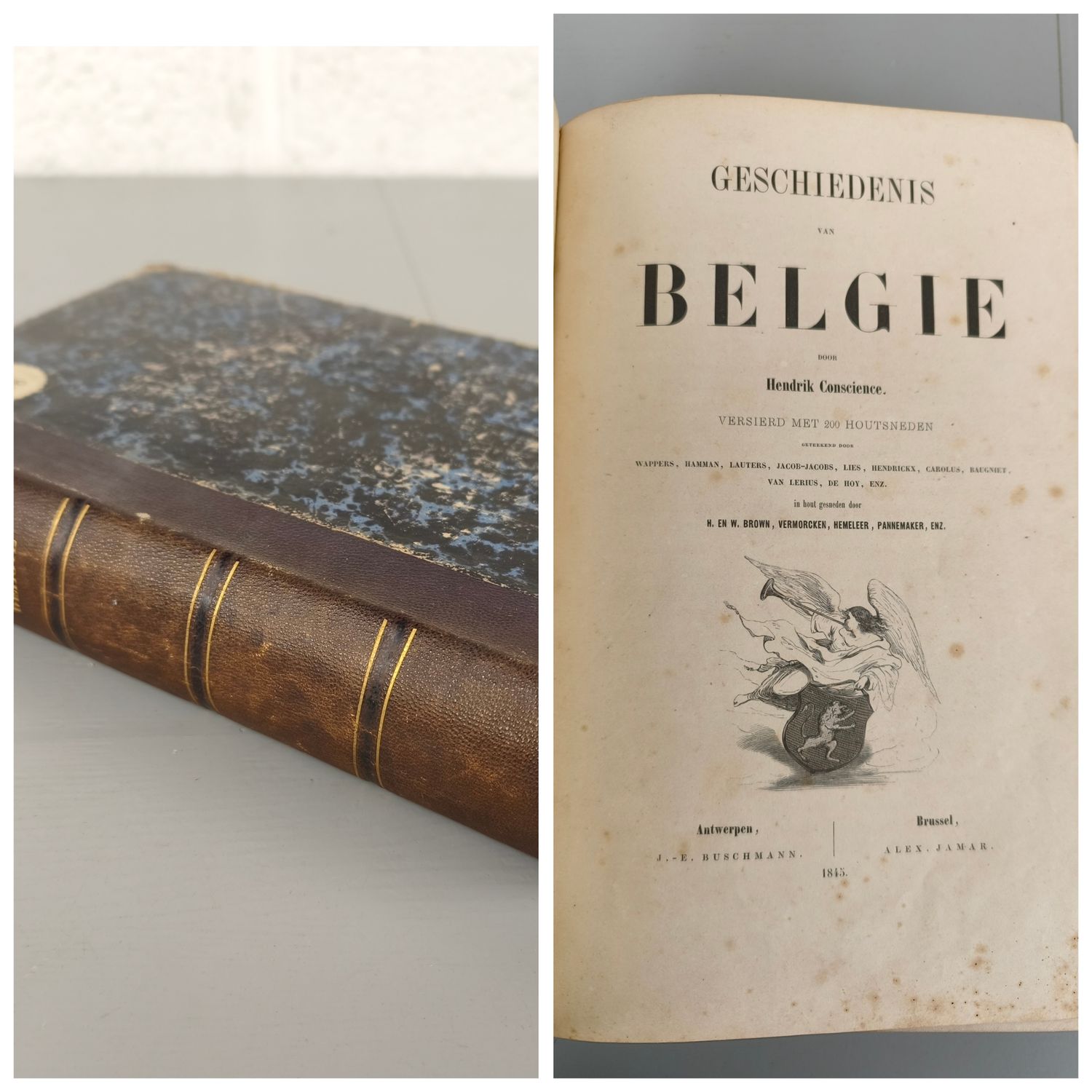 Boek - Geschiedenis van België - Hendrik Conscience - 1845