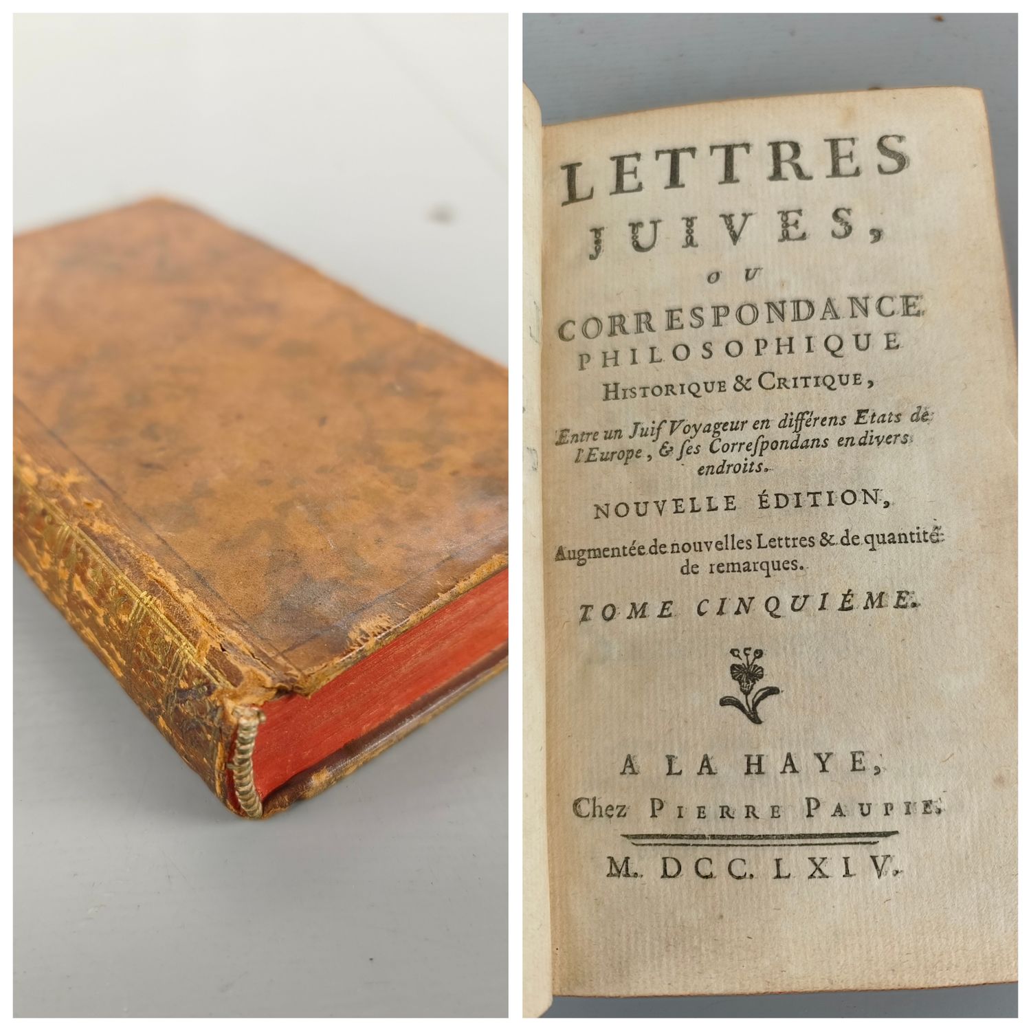 Boek - Lettres juives ou correspondance philosophique - 1764