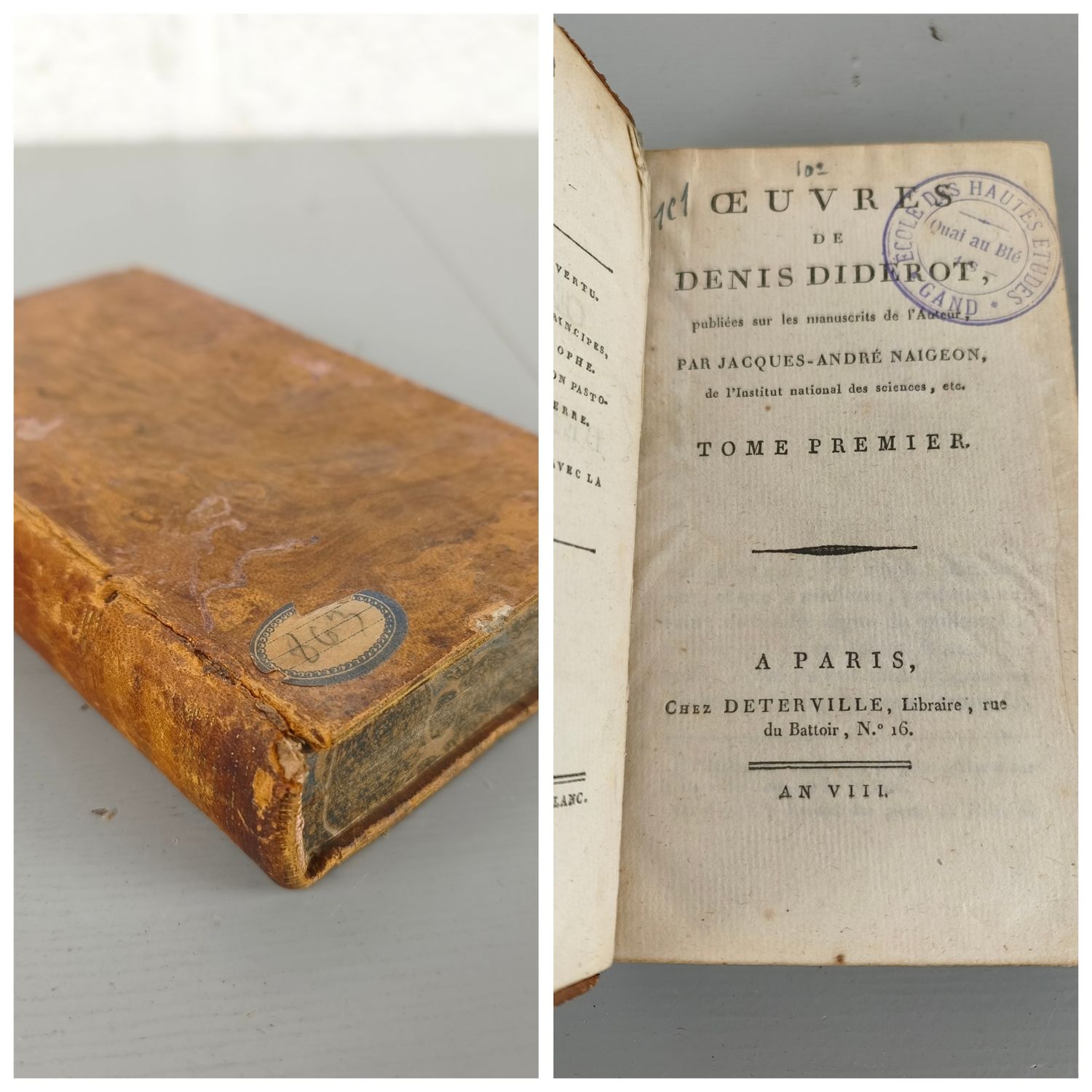 Boek - Oeuvres de Denis Diderot - 1800