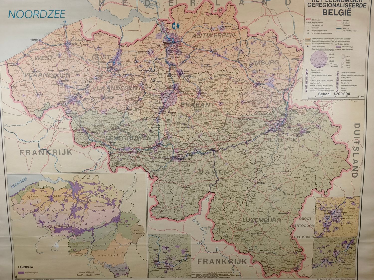 School map - Belgium