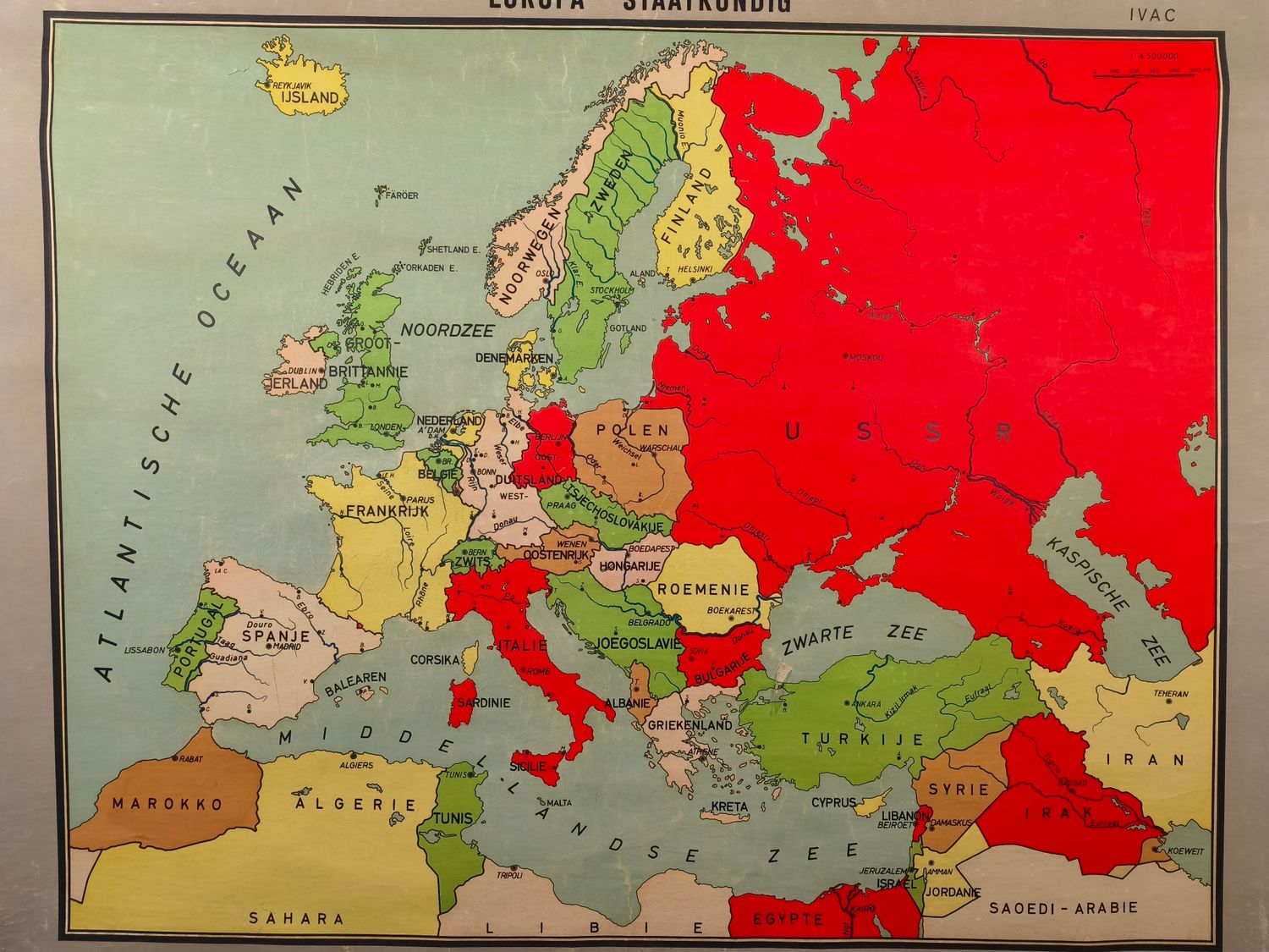 School map - Europe