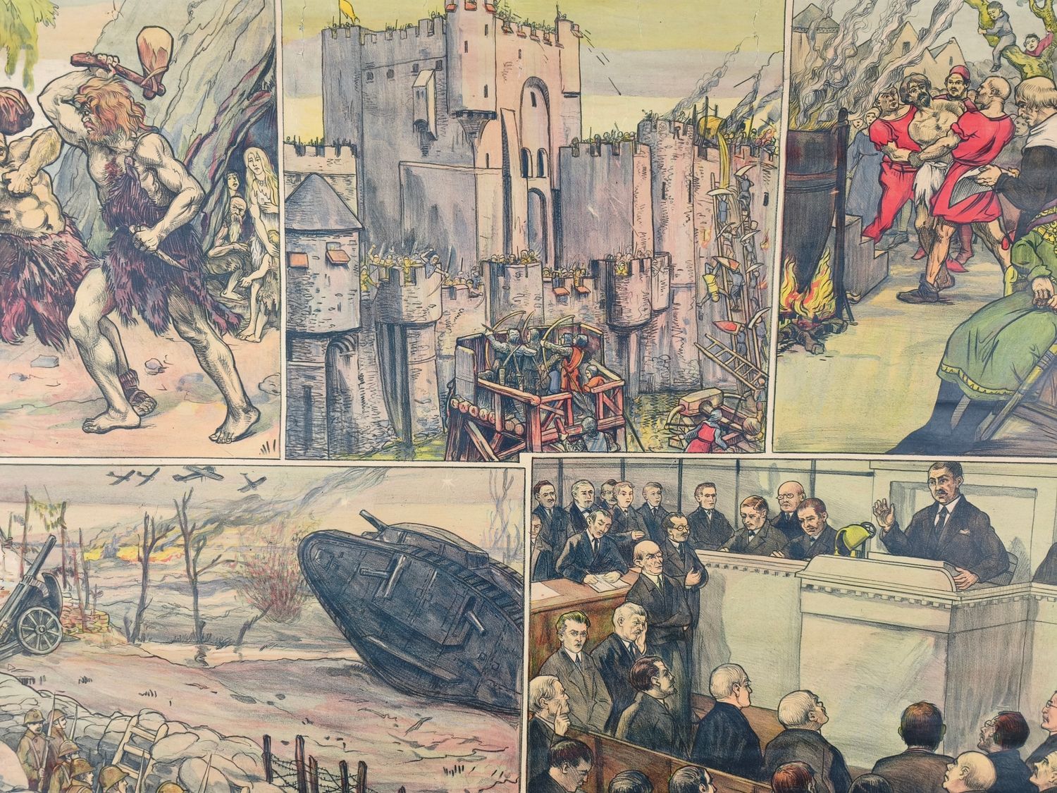 Old history school poster