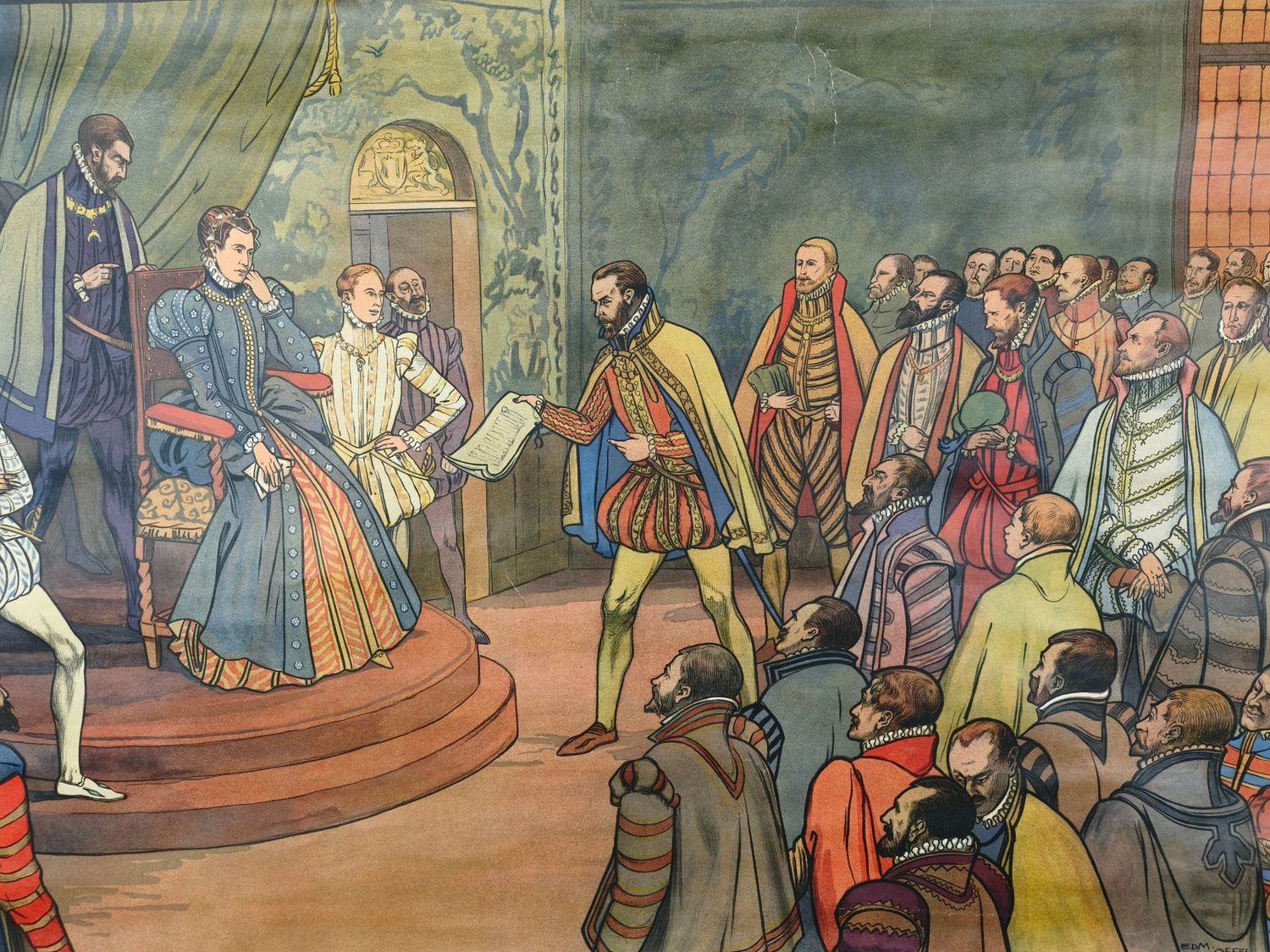 Old history school poster