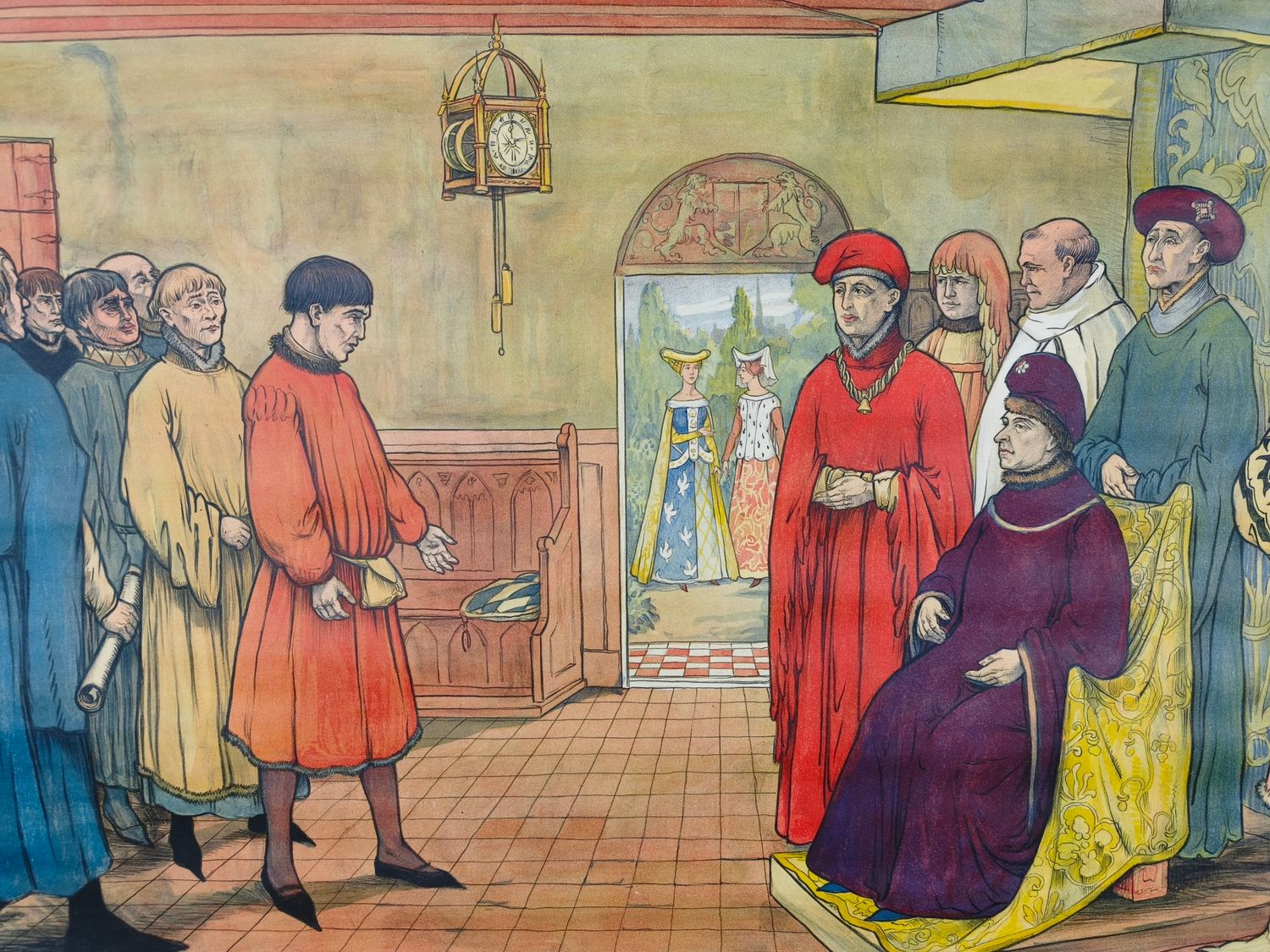 Old history school poster