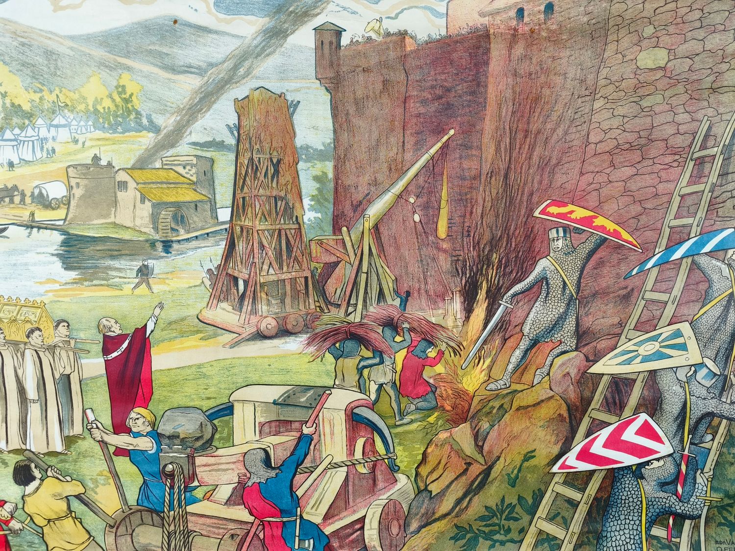 Old history school poster