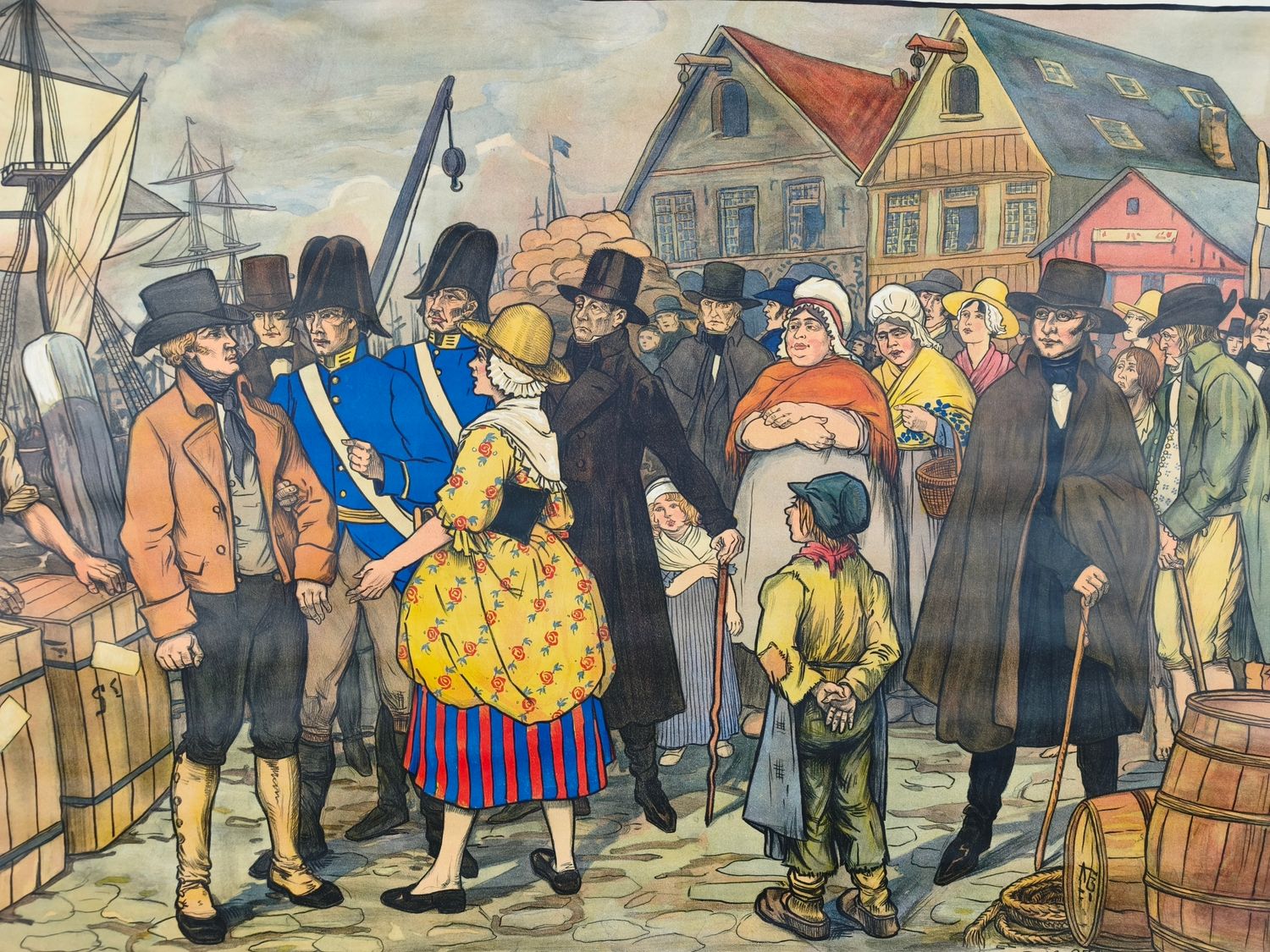Old history school poster