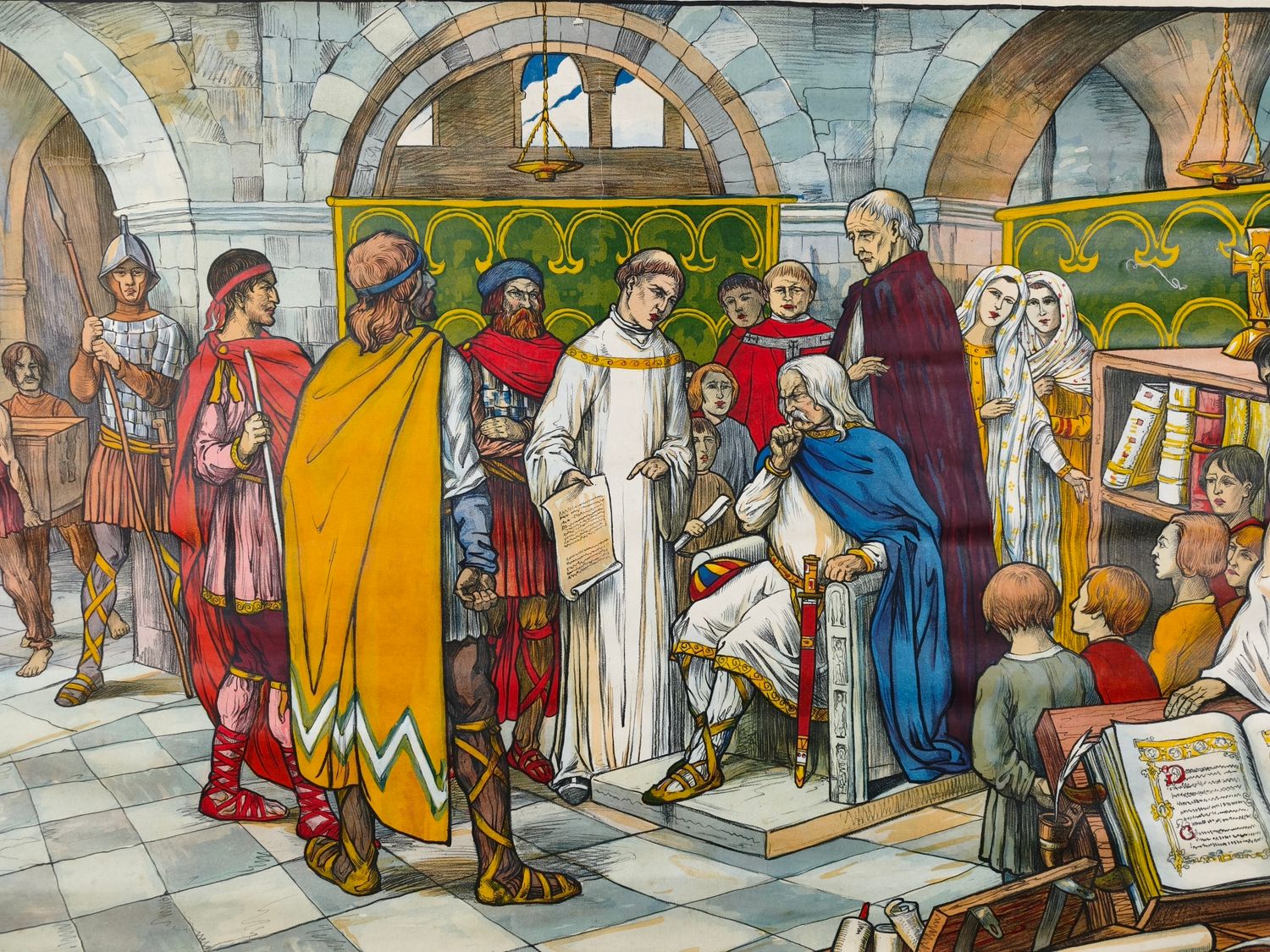 Old history school poster