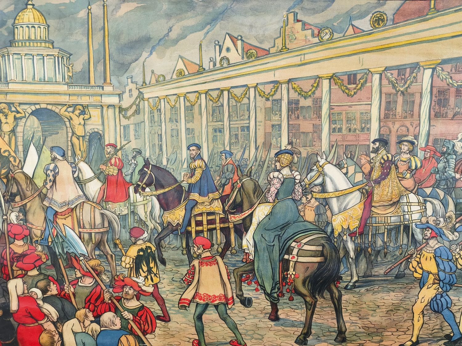 Old history school poster