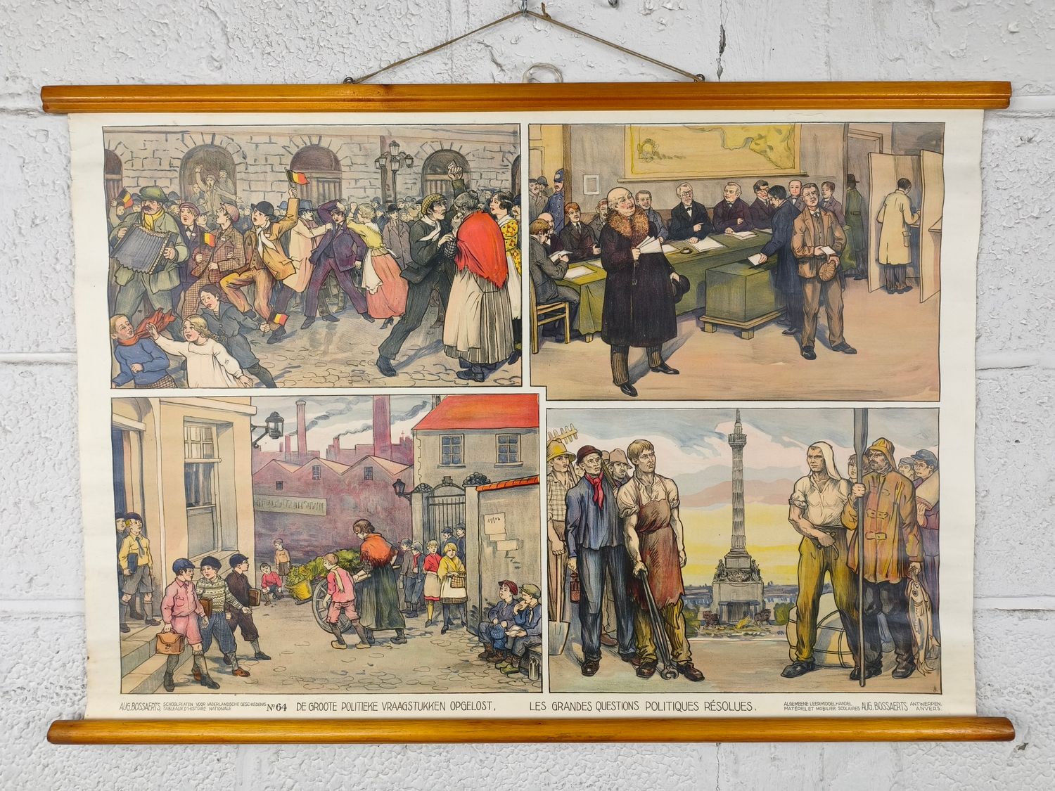 Old history school poster