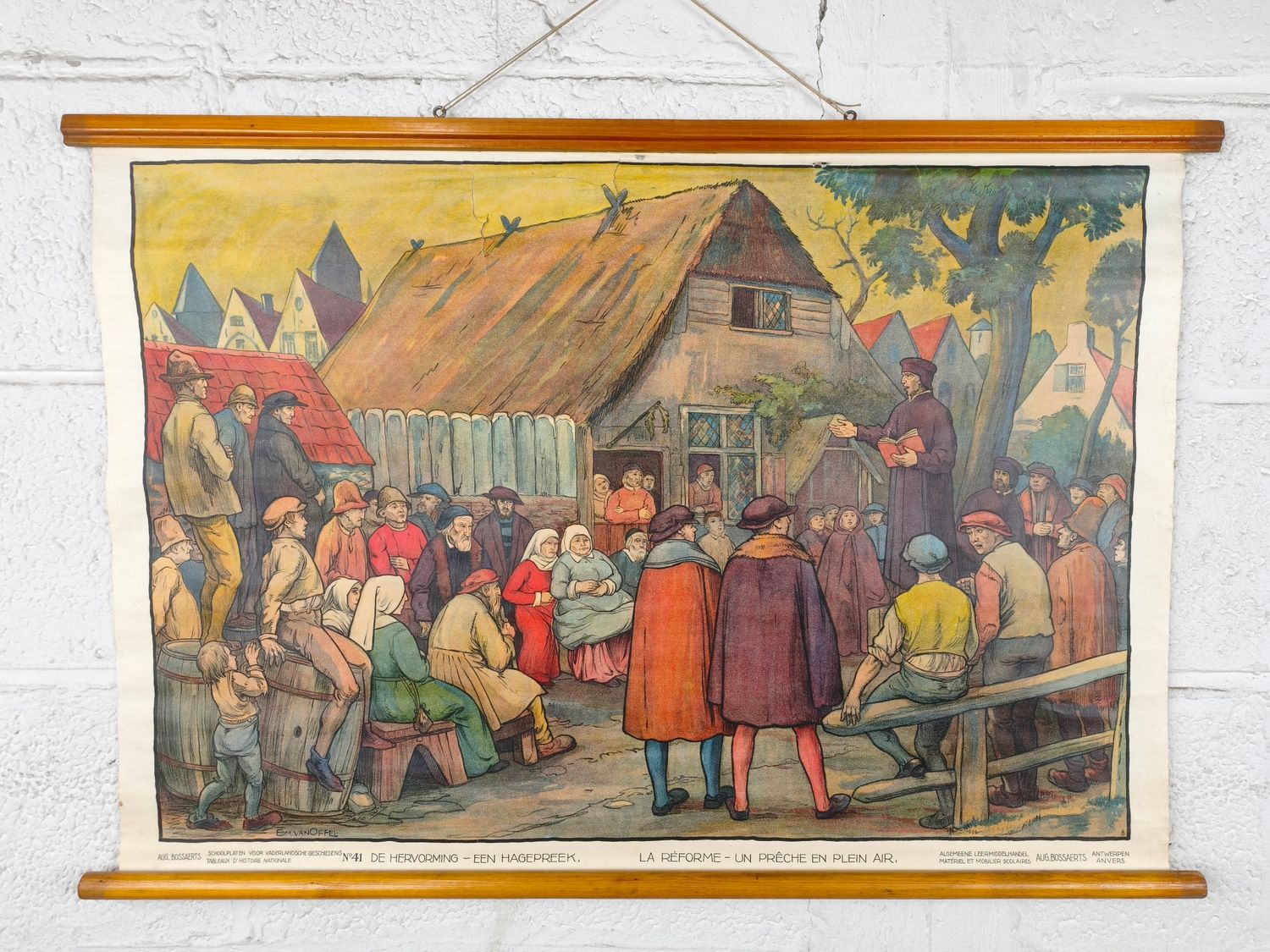 Old history school poster