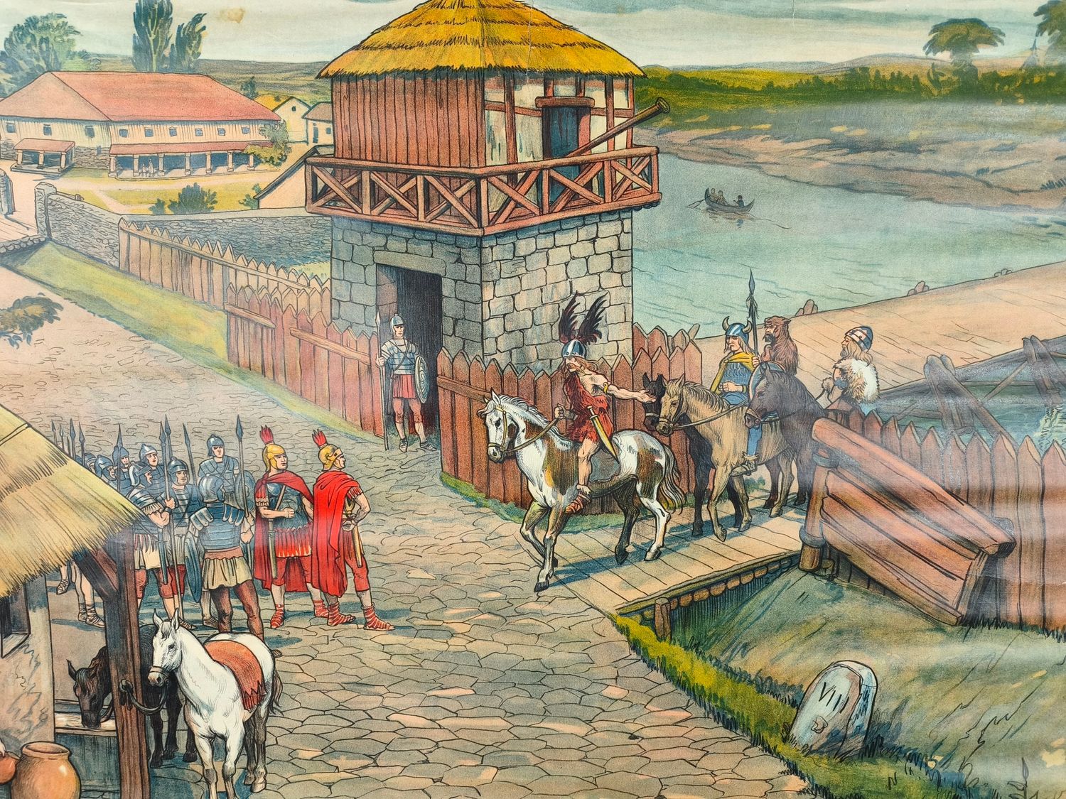 Old history school poster