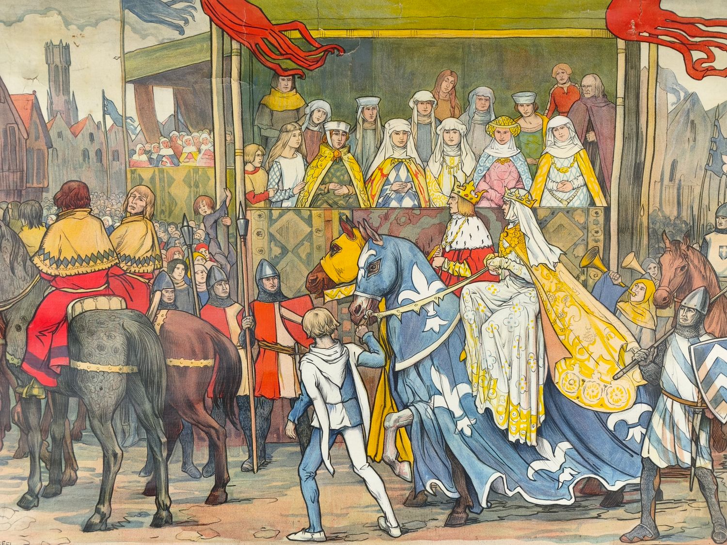 Old history school poster