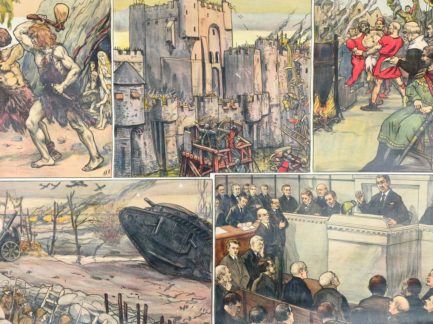 Old history school poster