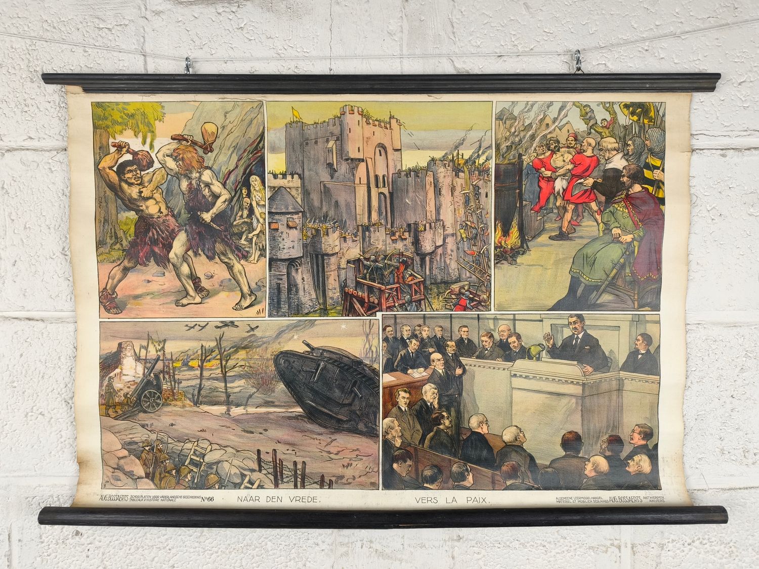 Old history school poster