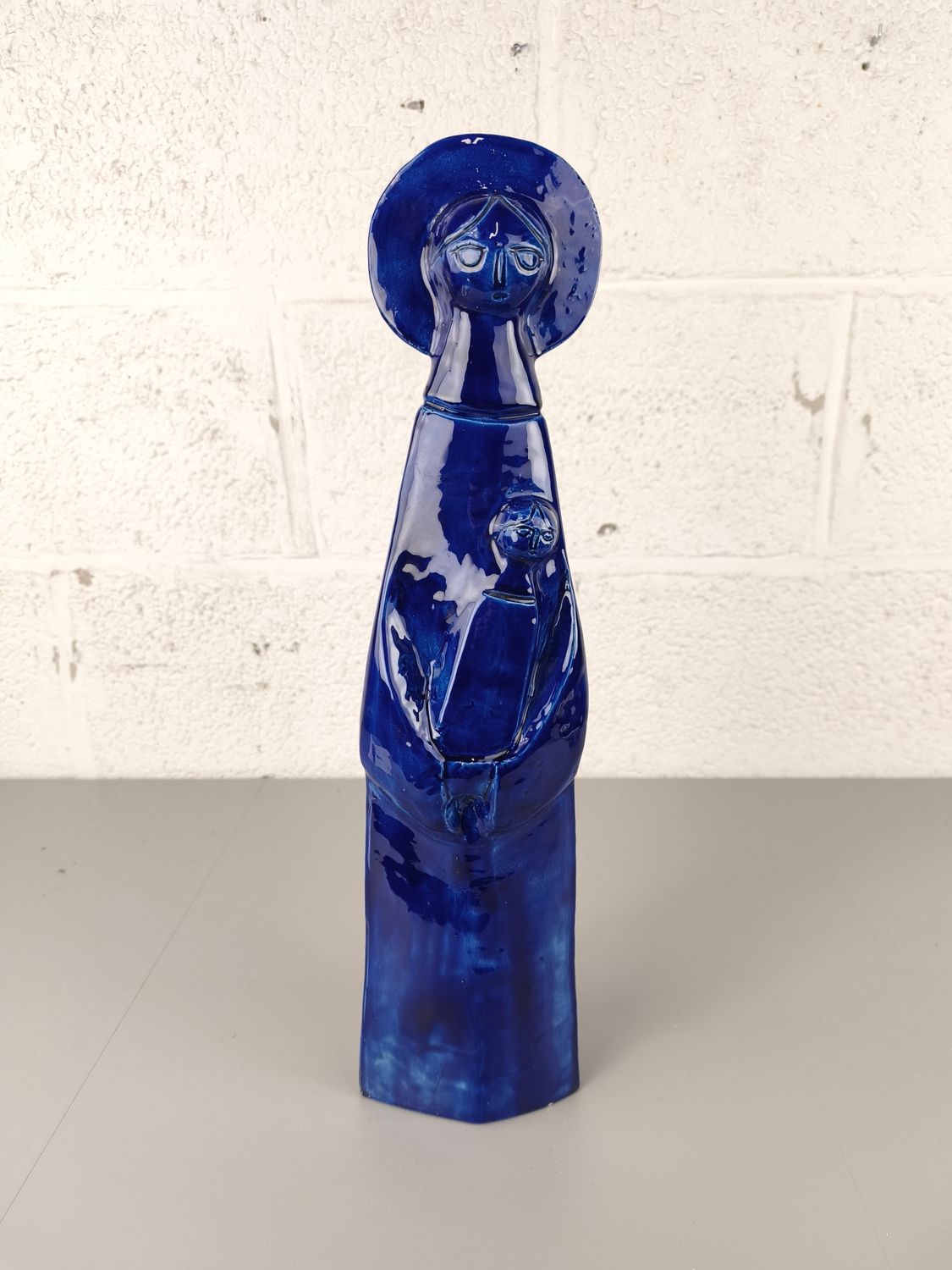 Vintage ceramic J.F. Belarti Mary statue