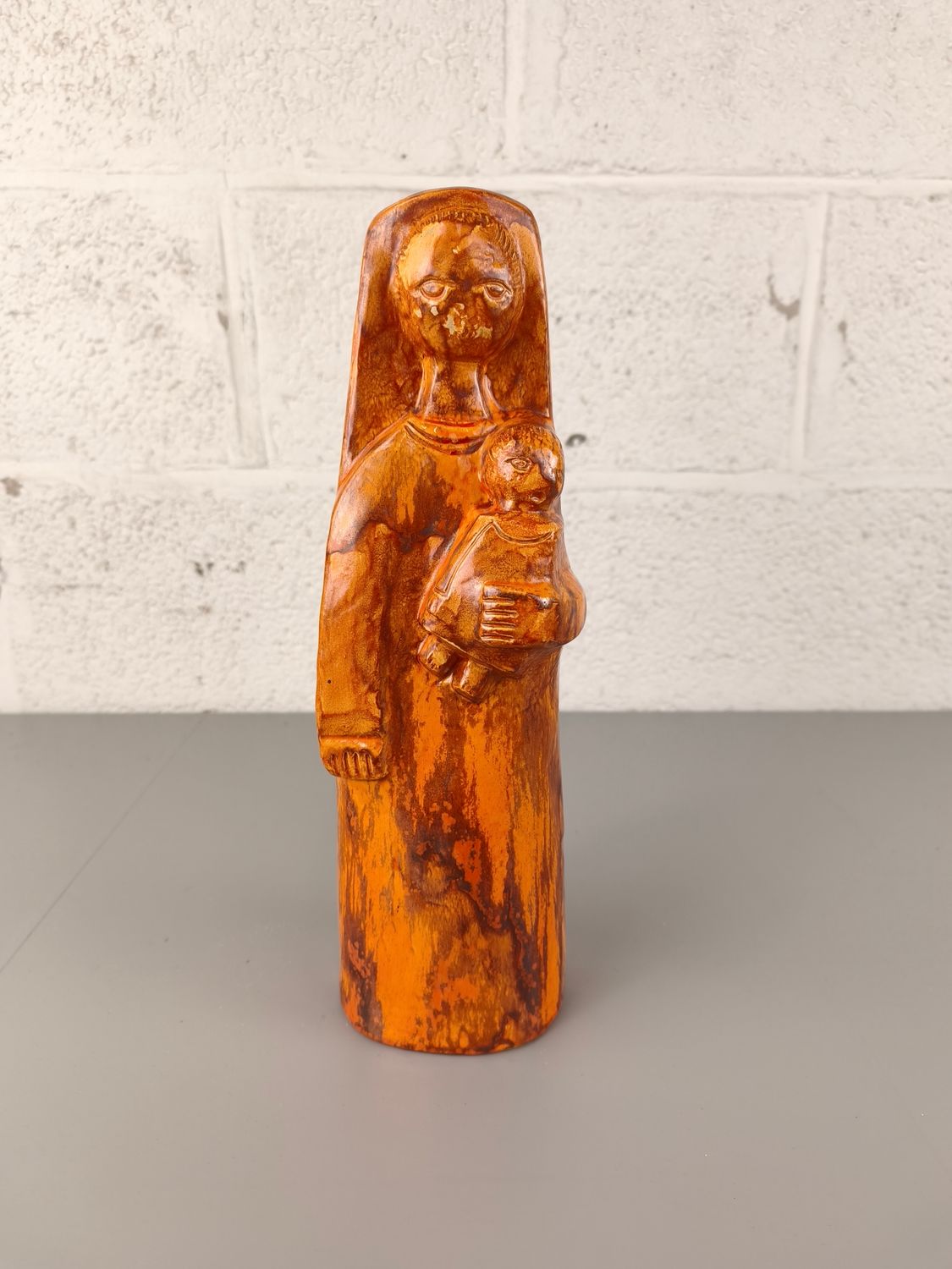 Vintage ceramic J.F. Belarti Mary statue