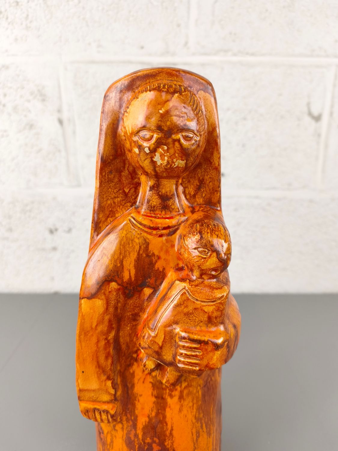 Vintage ceramic J.F. Belarti Mary statue