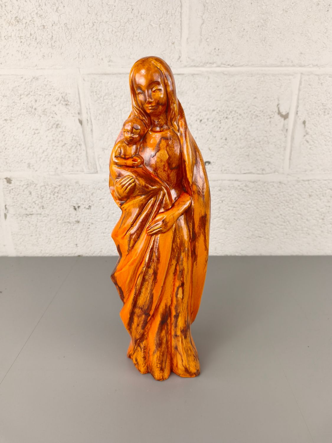 Vintage ceramic J.F. Belarti Mary statue