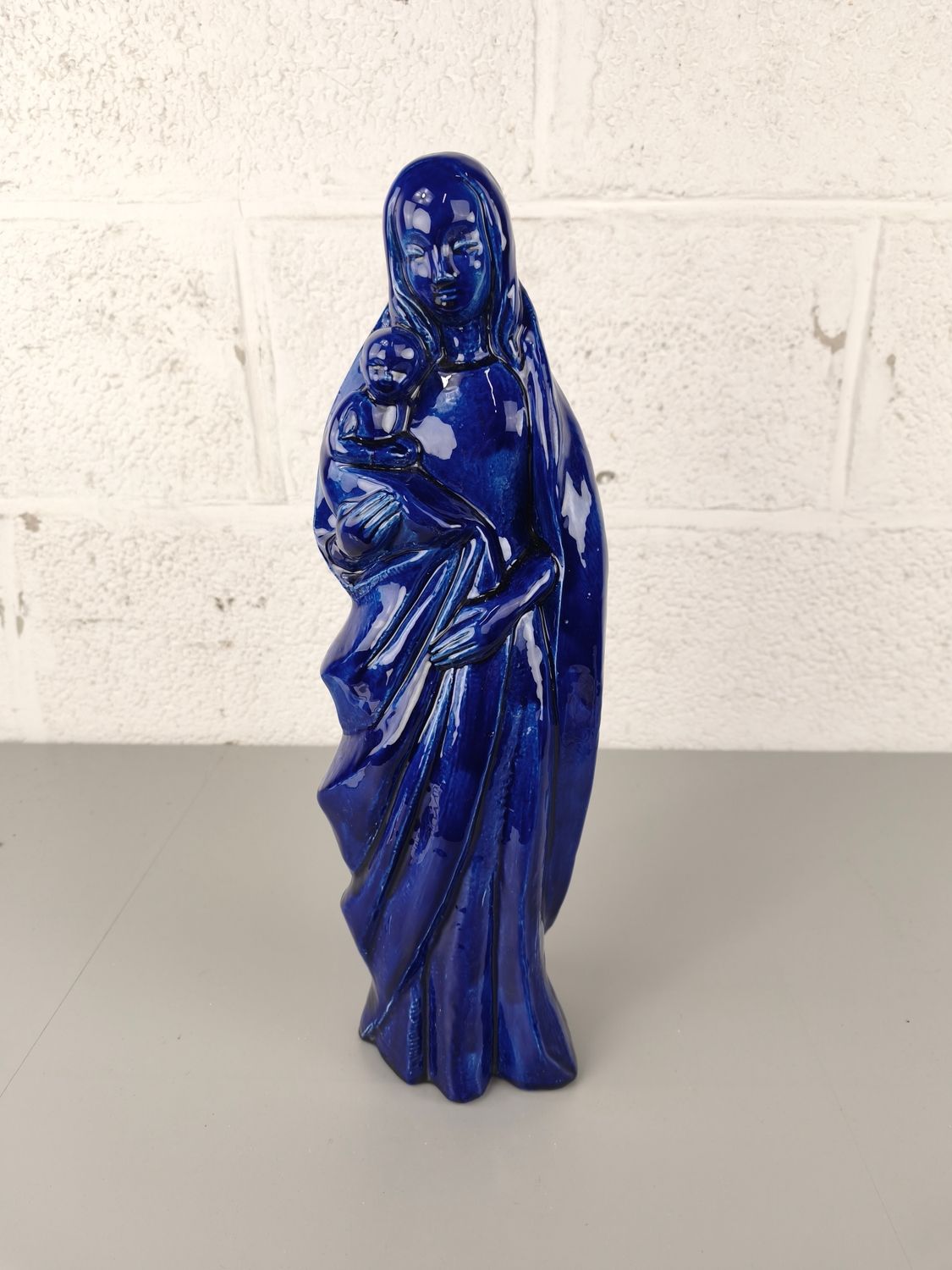 Vintage ceramic J.F. Belarti Mary statue